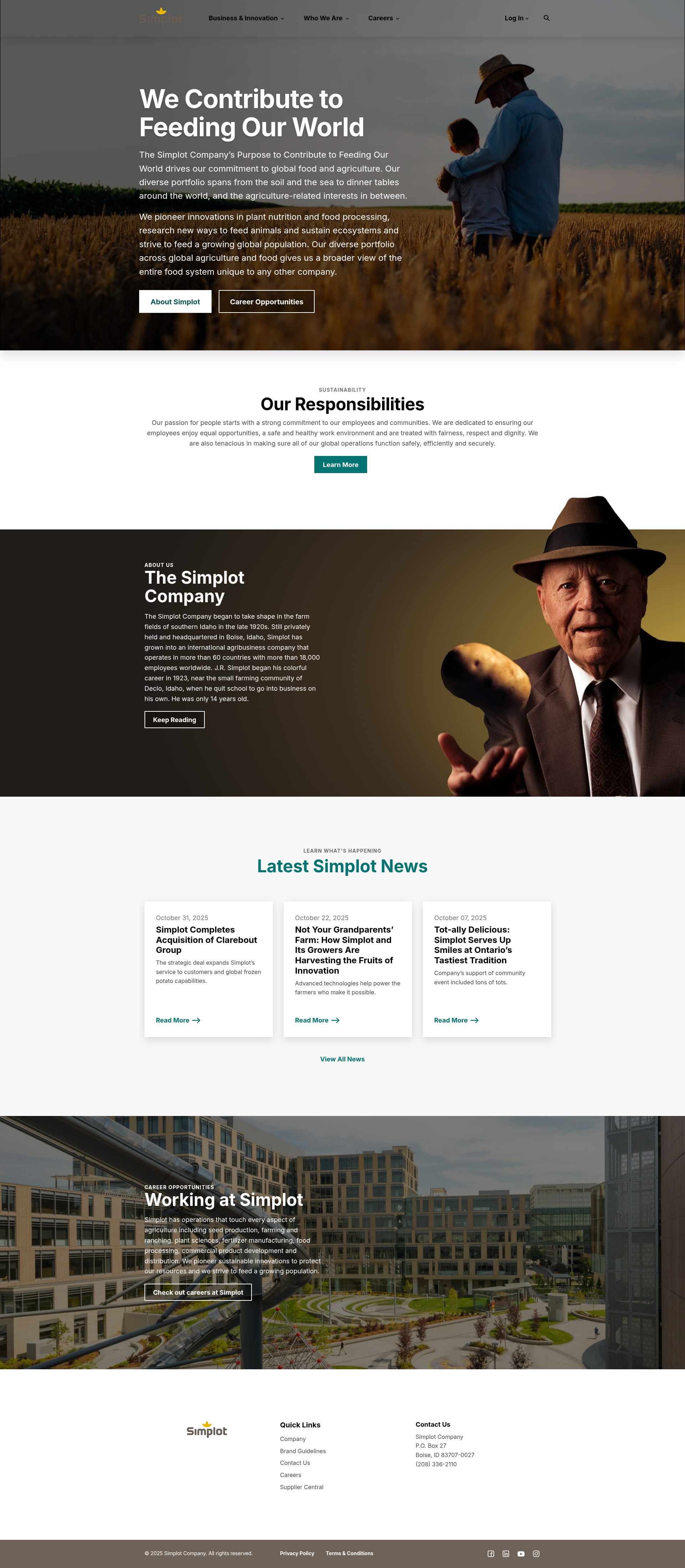 Screenshot of simplot.com