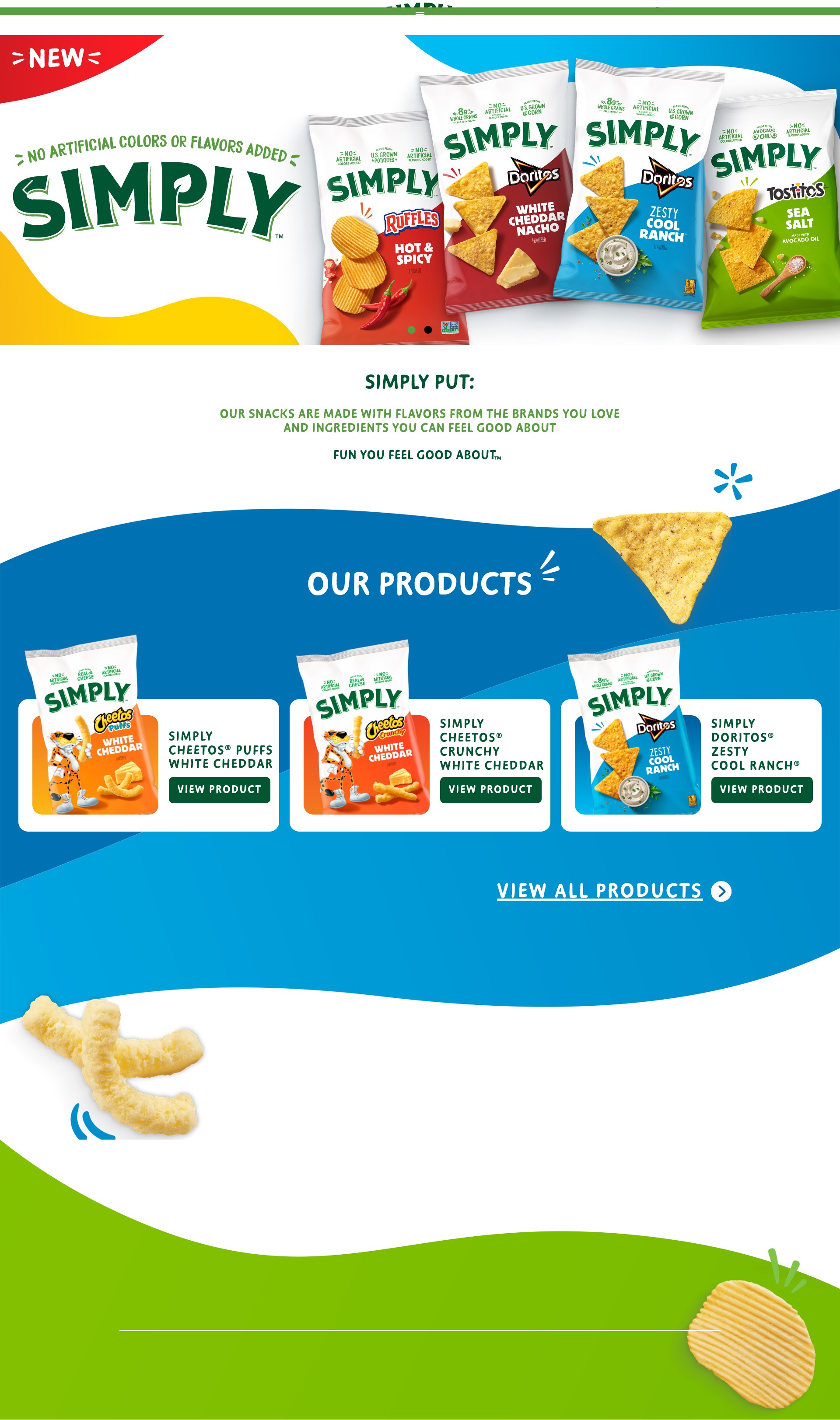 Screenshot of simplyfritolay.com