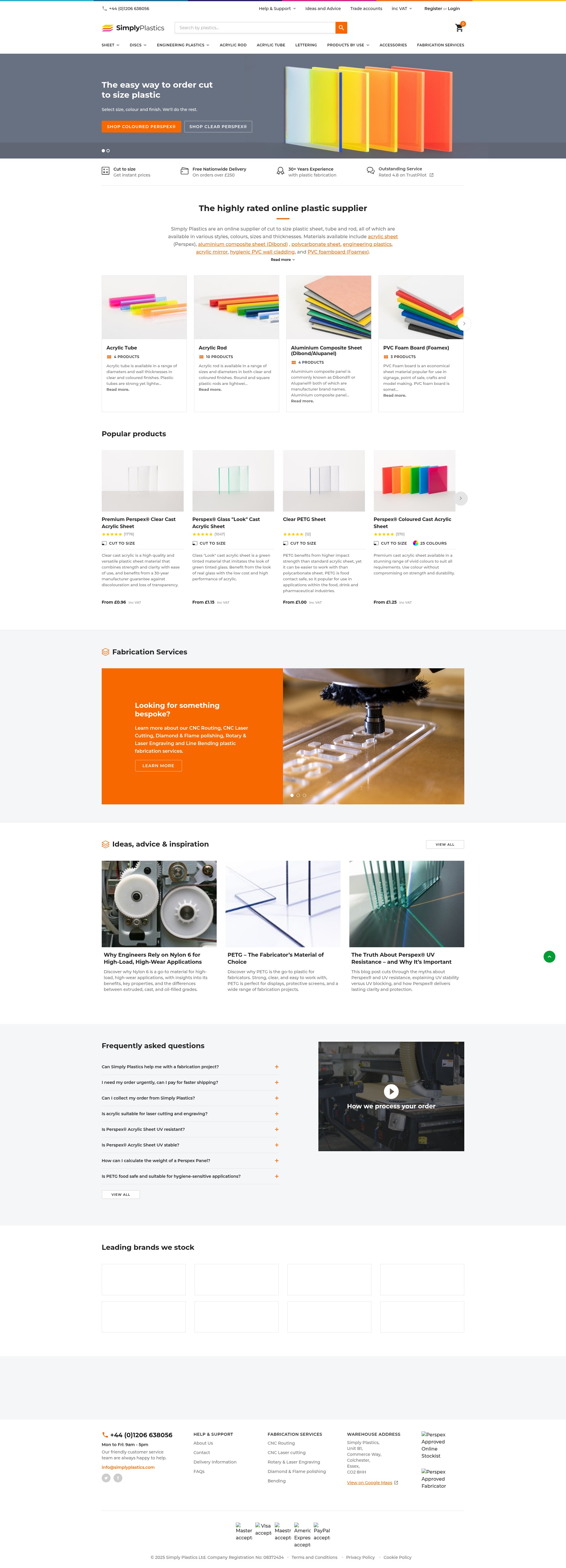 Screenshot of simplyplastics.com
