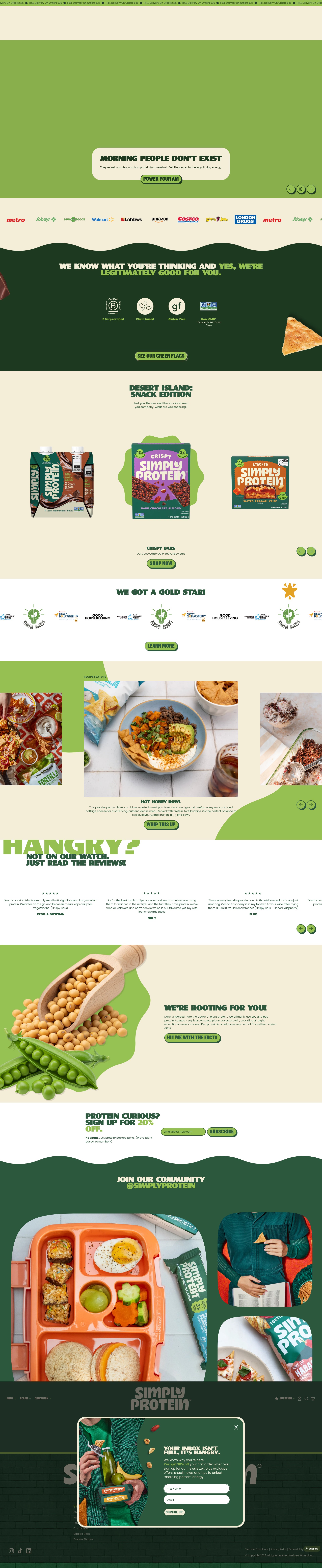 Screenshot of simplyprotein.ca