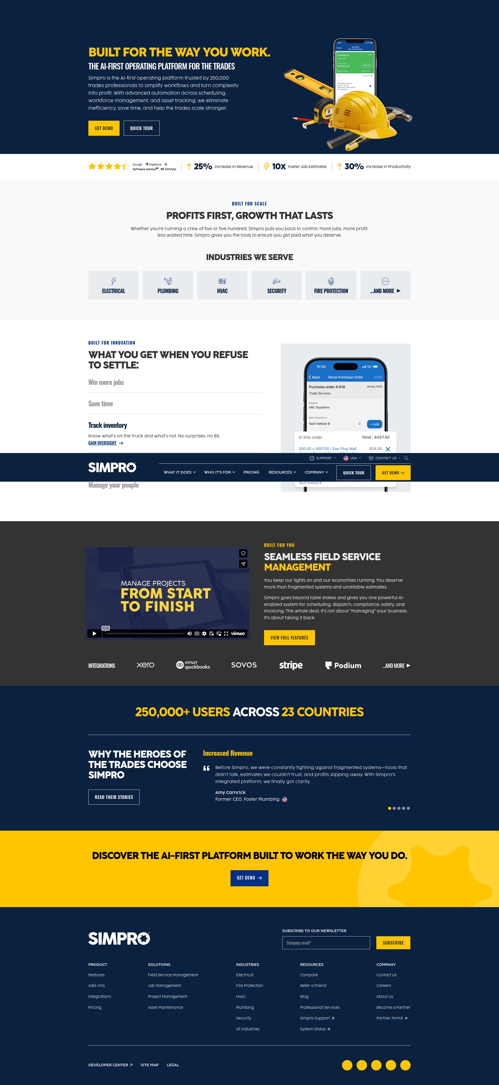 Screenshot of simprogroup.com