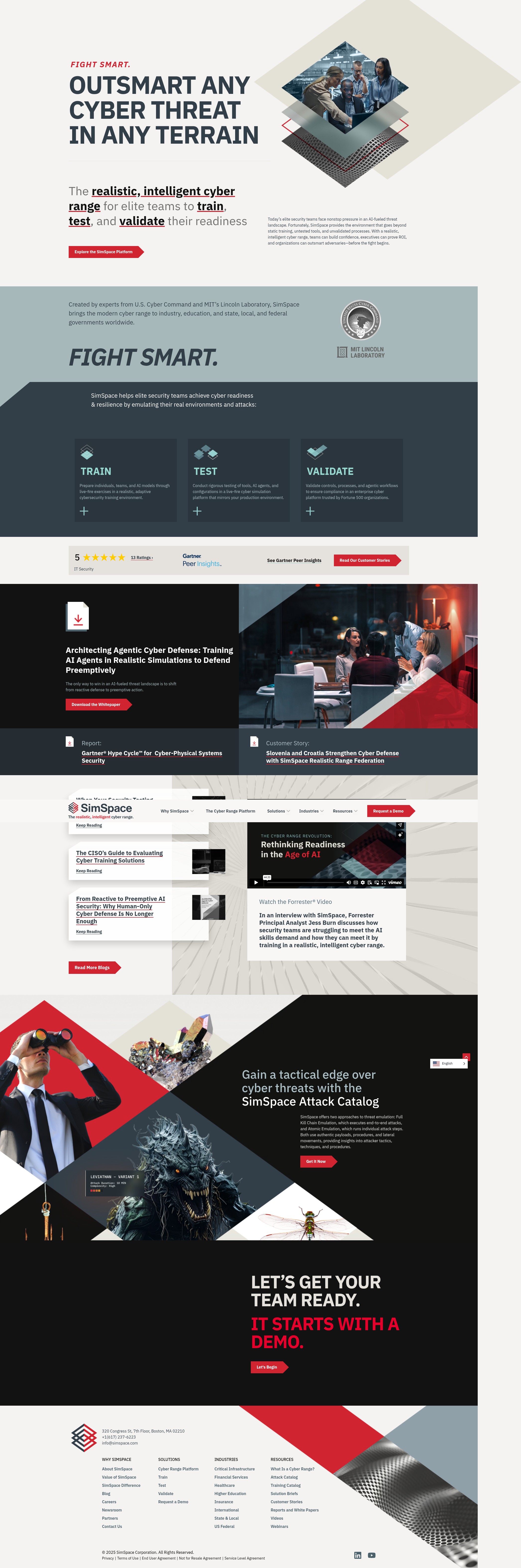 Screenshot of simspace.com