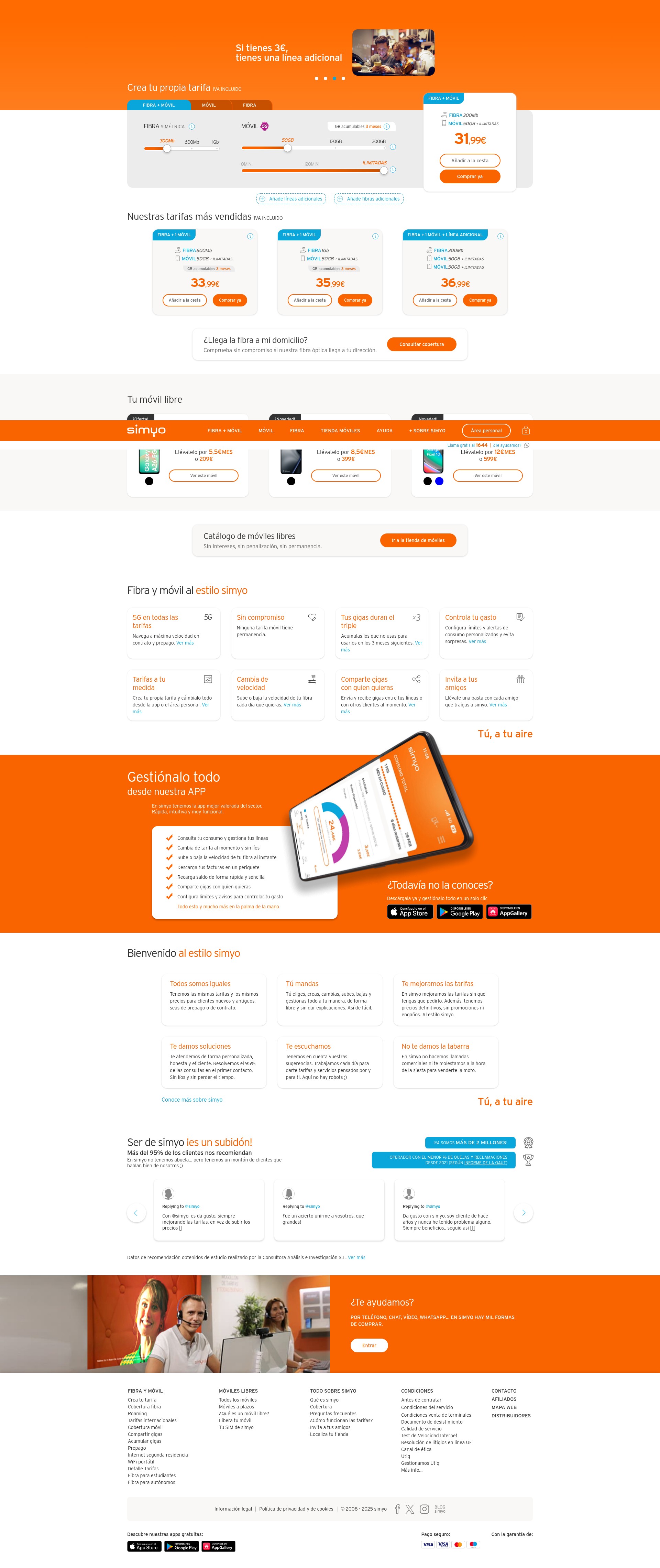 Screenshot of simyo.es