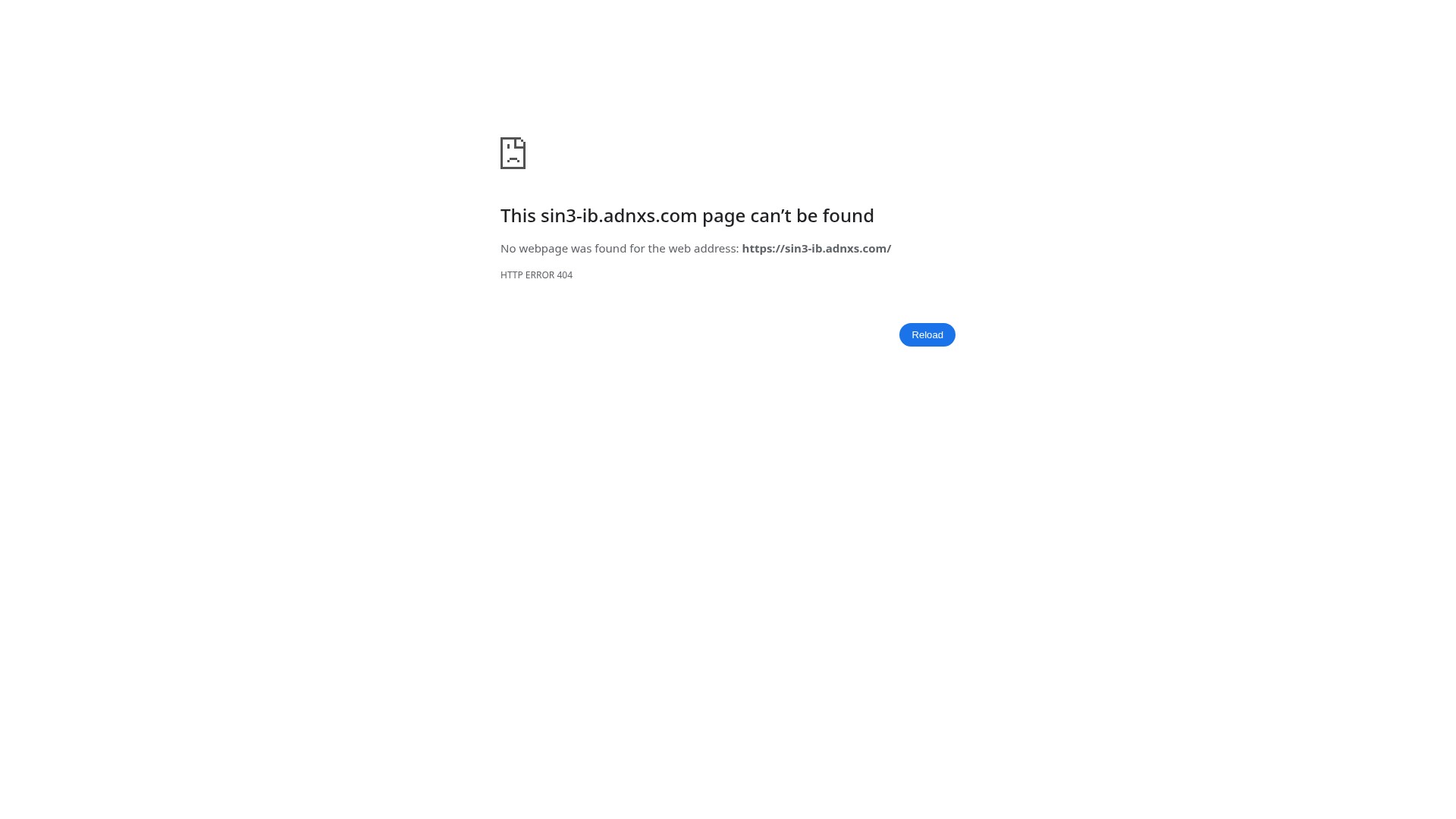 Screenshot of sin3-ib.adnxs.com