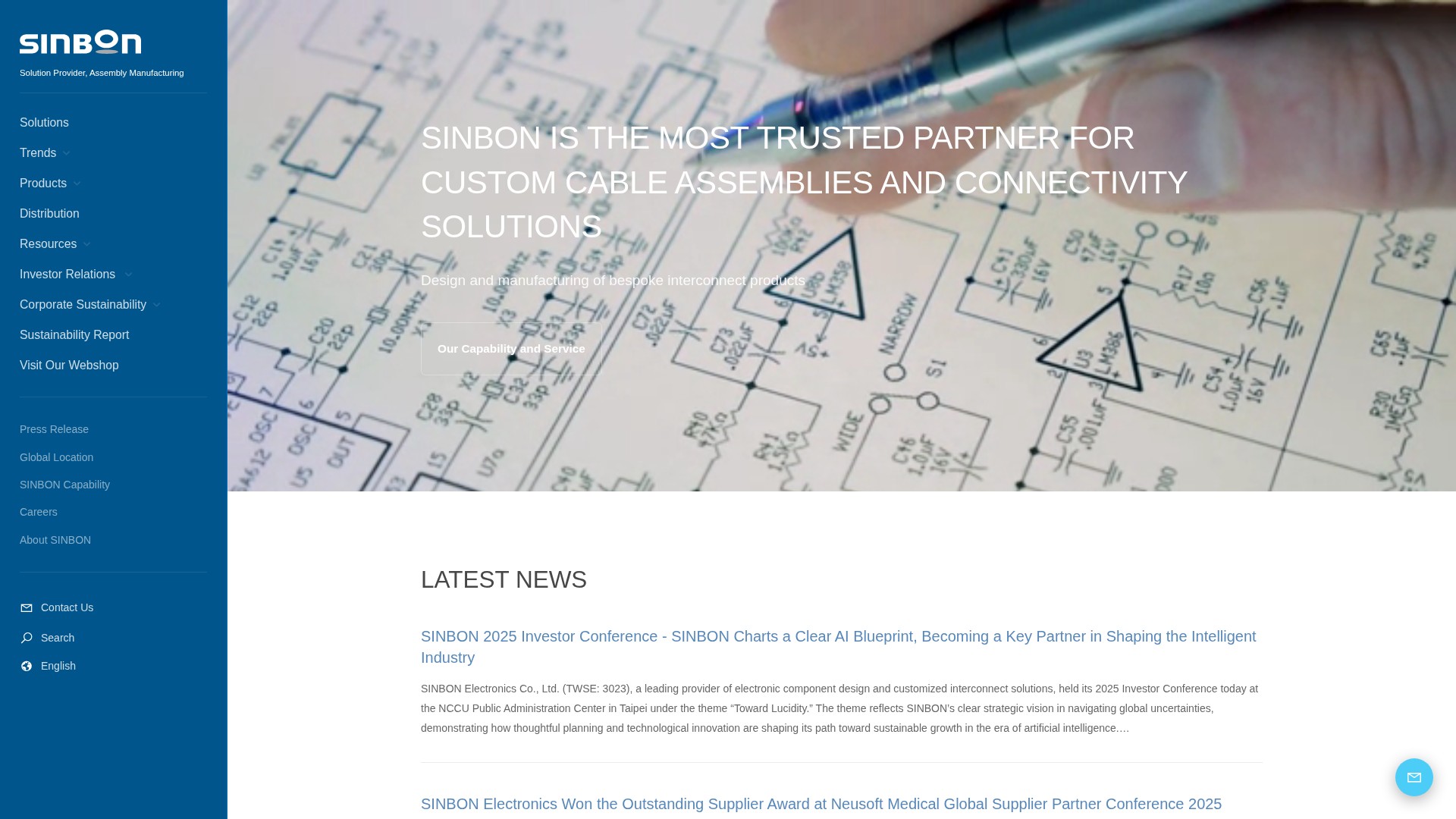Screenshot of sinbon.com