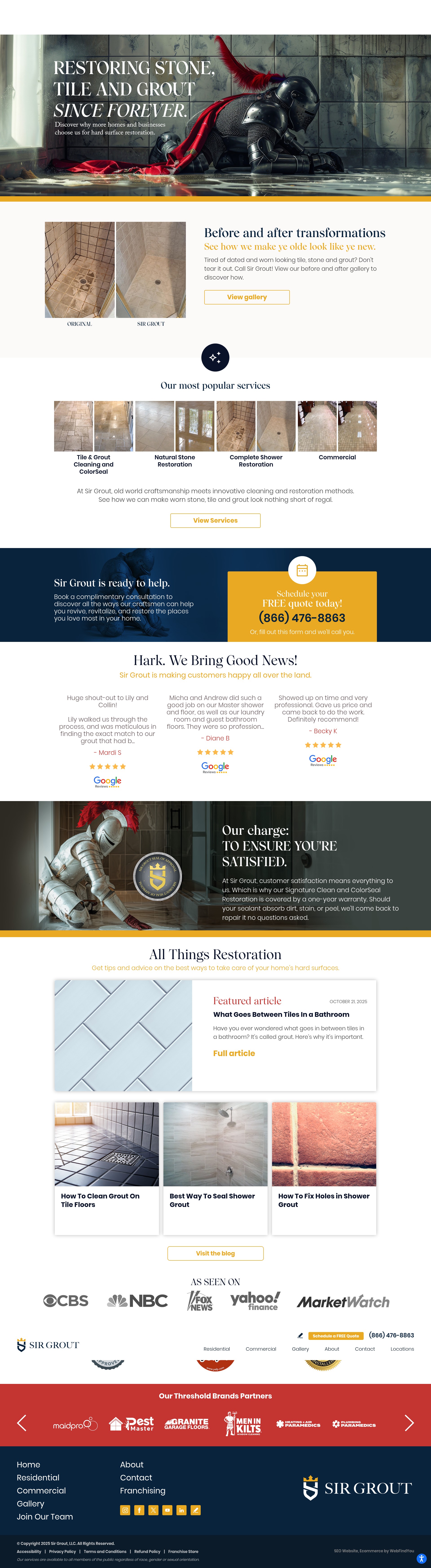 Screenshot of sirgrout.com