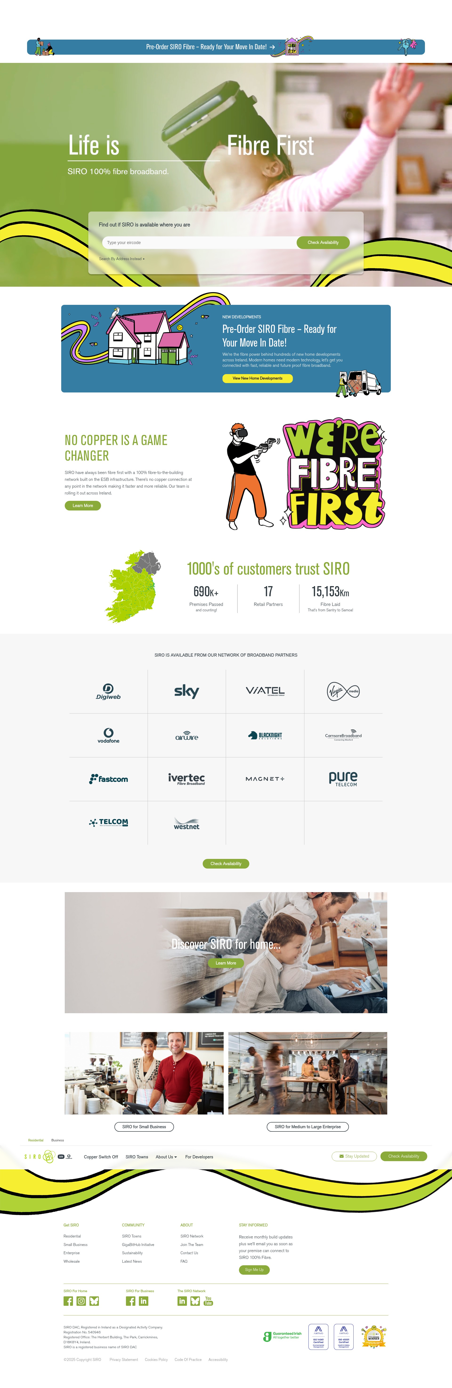 Screenshot of siro.ie