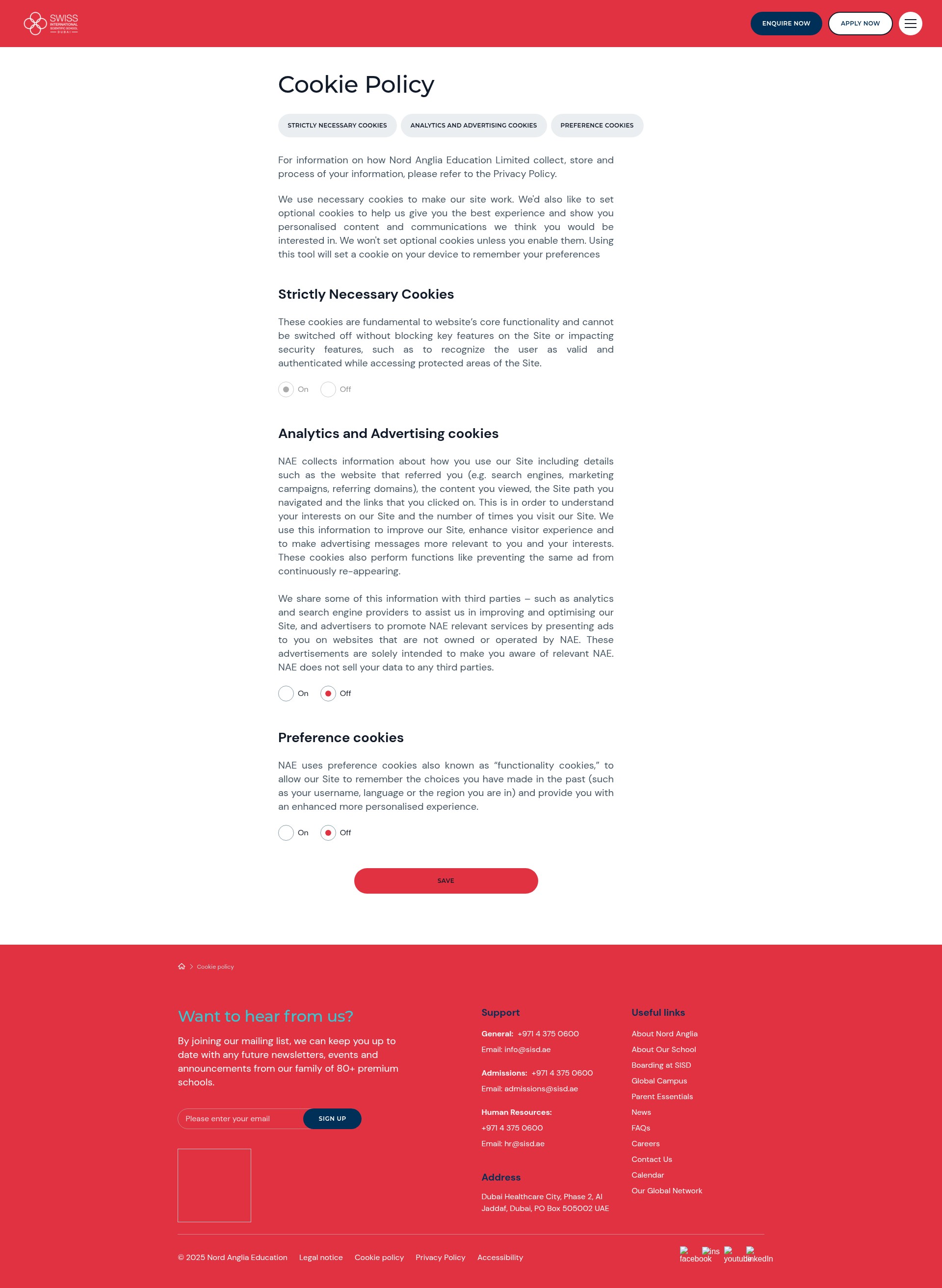 Screenshot of sisd.ae