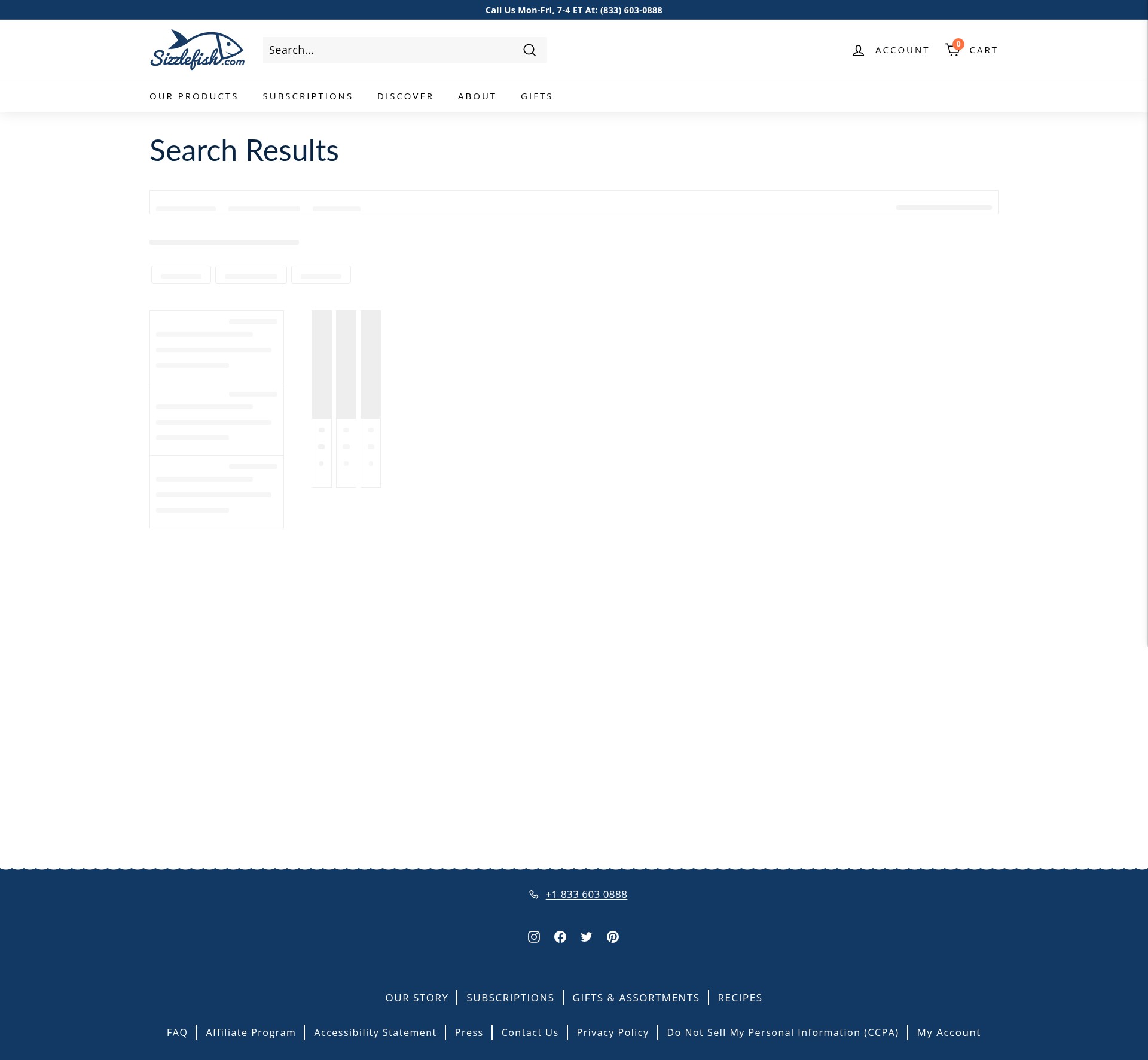 Screenshot of sizzlefish.com