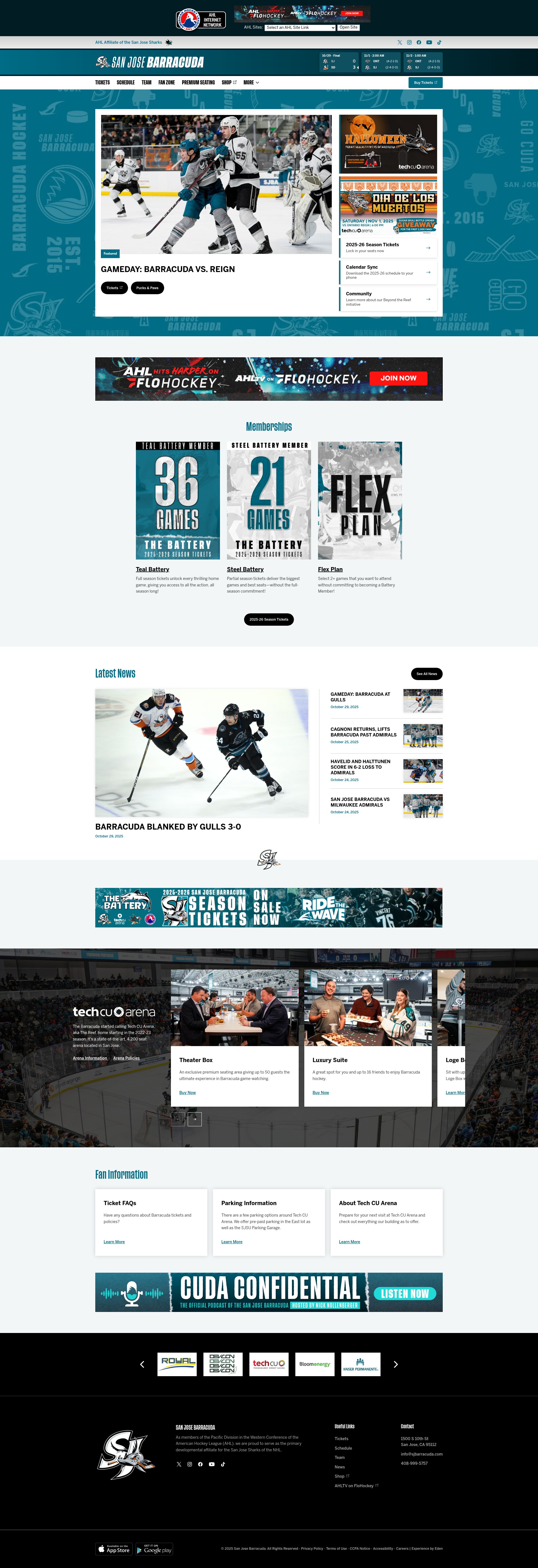 Screenshot of sjbarracuda.com