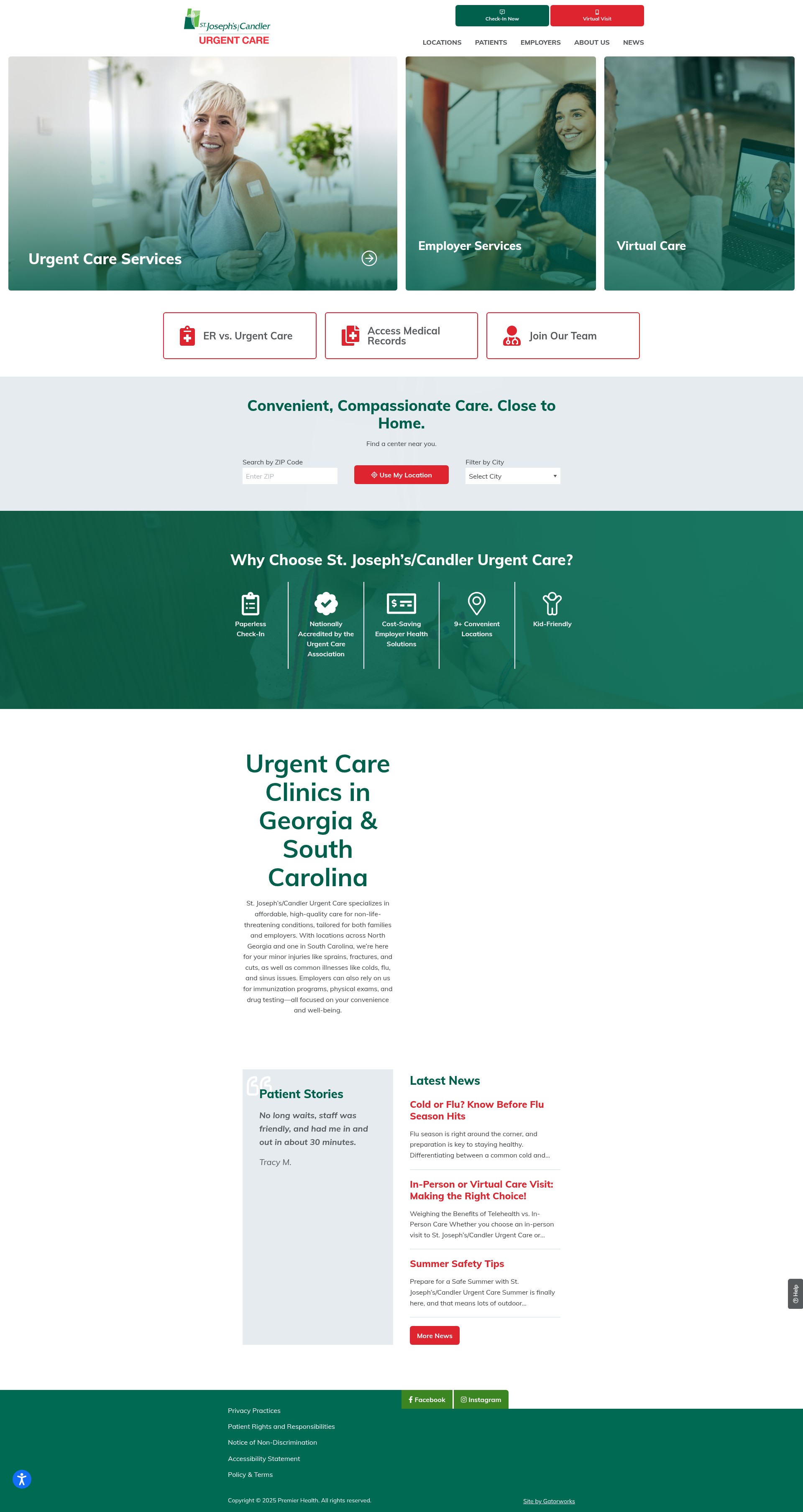 Screenshot of sjcurgentcare.com