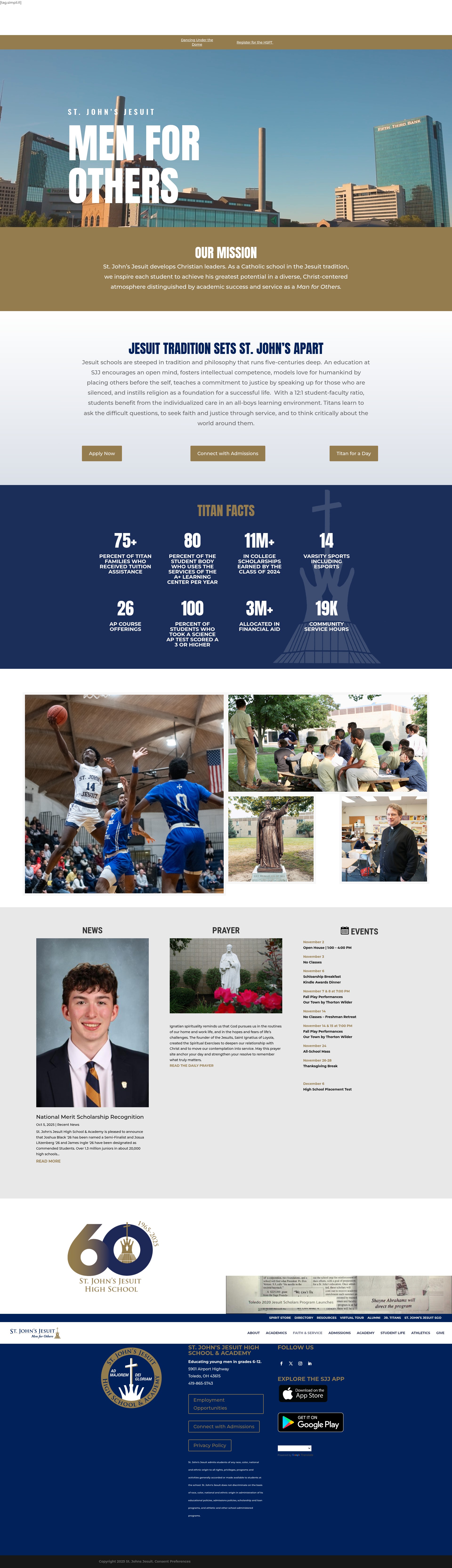 Screenshot of sjjtoledo.org