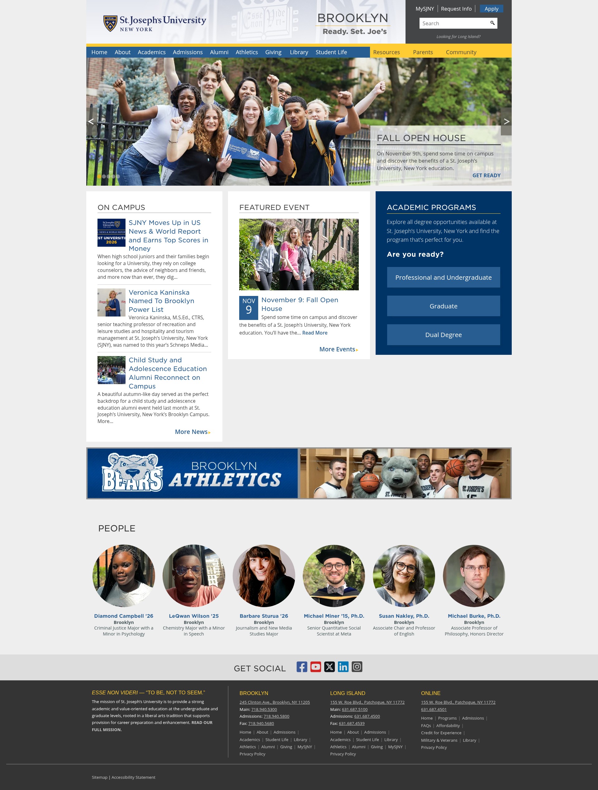Screenshot of sjny.edu