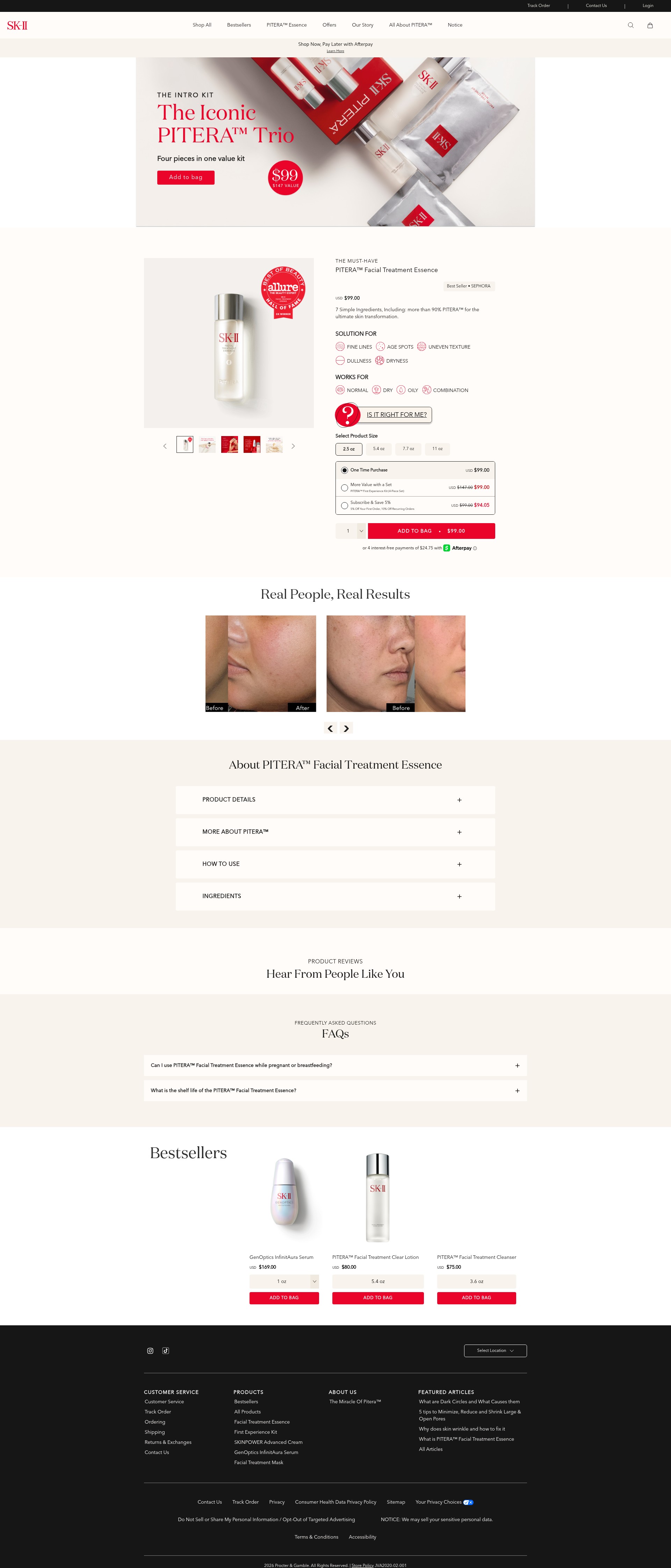 Screenshot of sk-ii.com