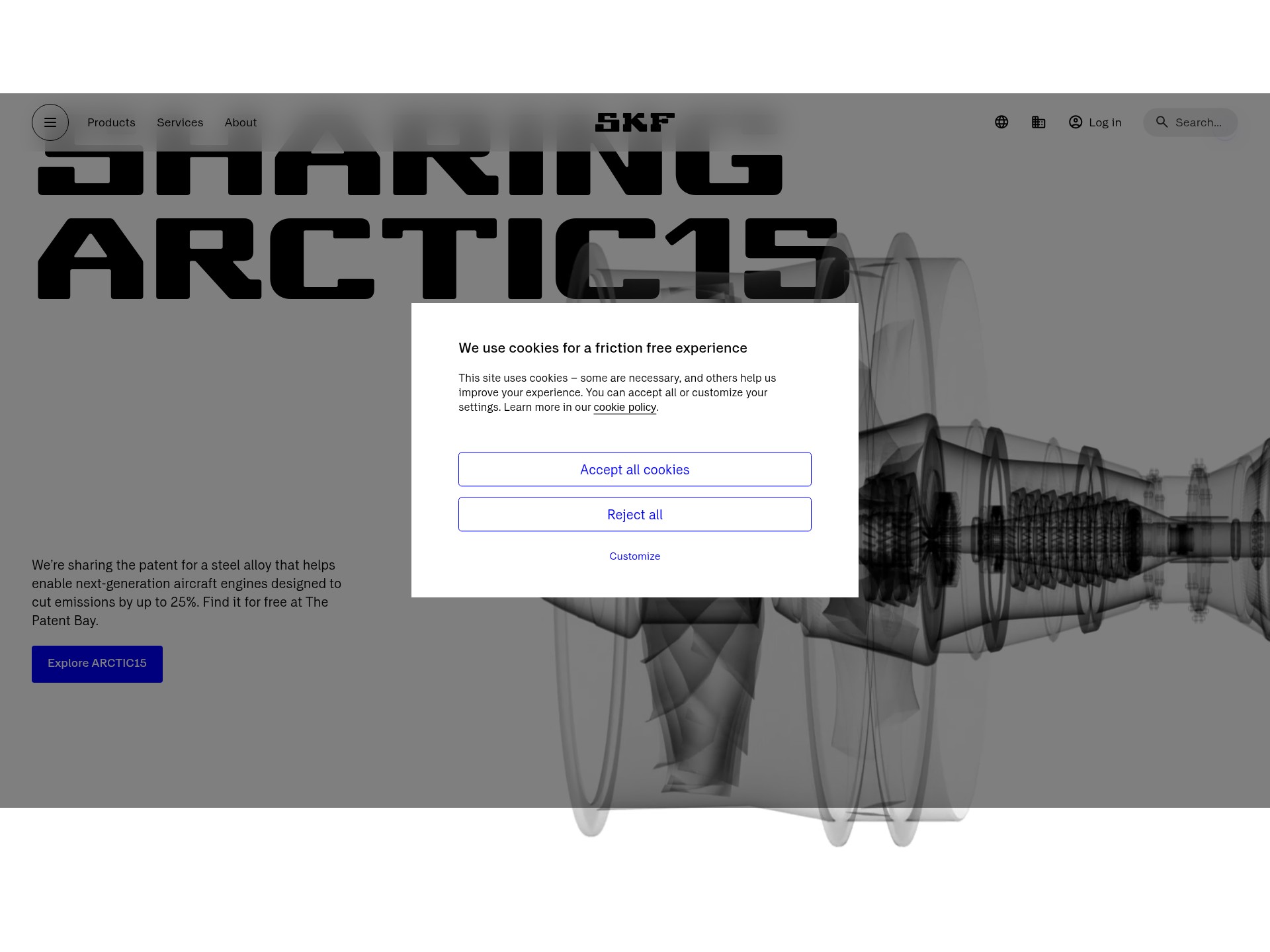Screenshot of skf.com