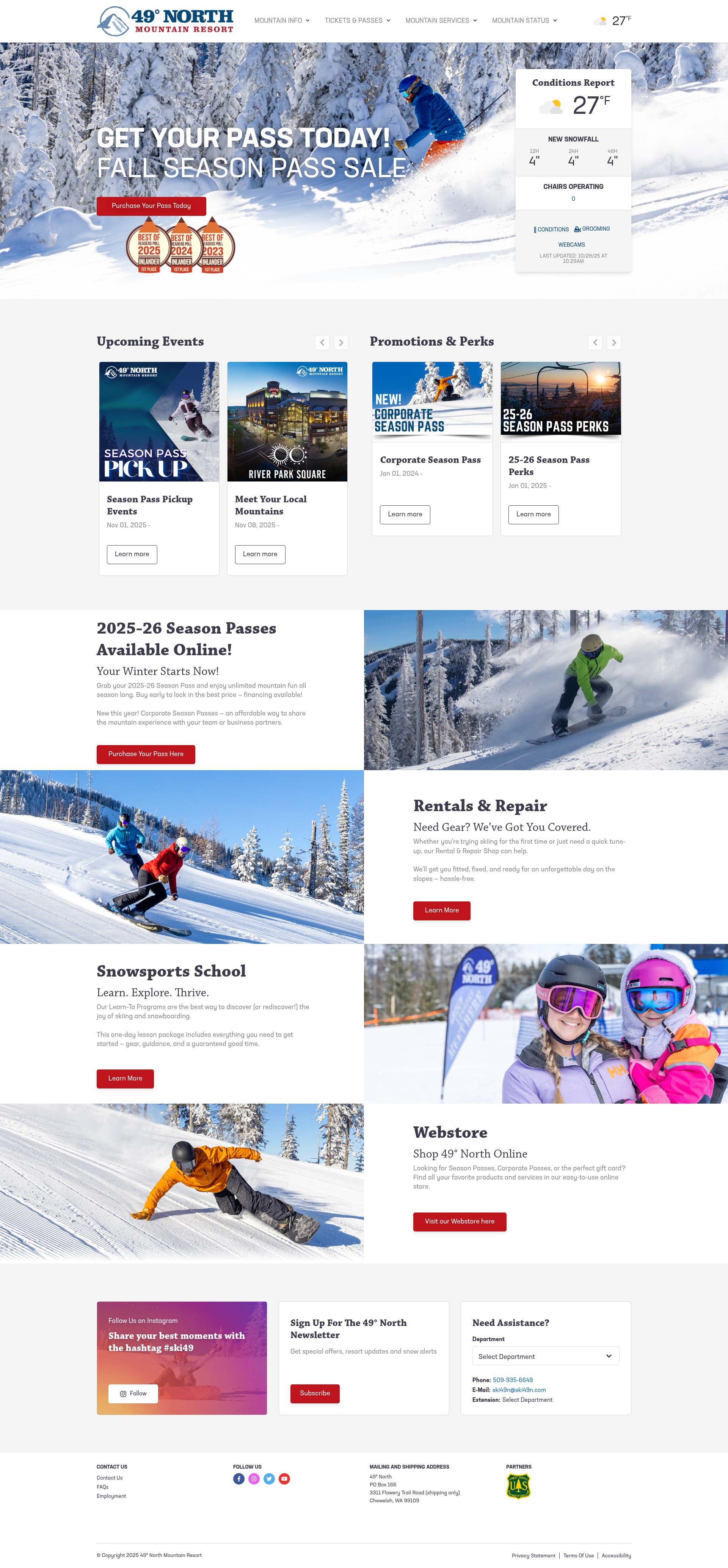 Screenshot of ski49n.com