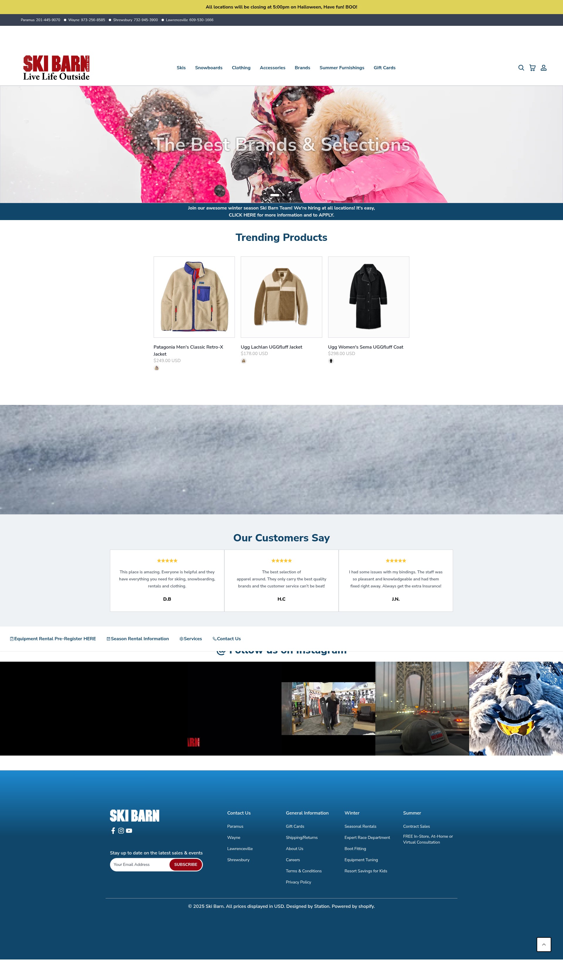 Screenshot of skibarn.com