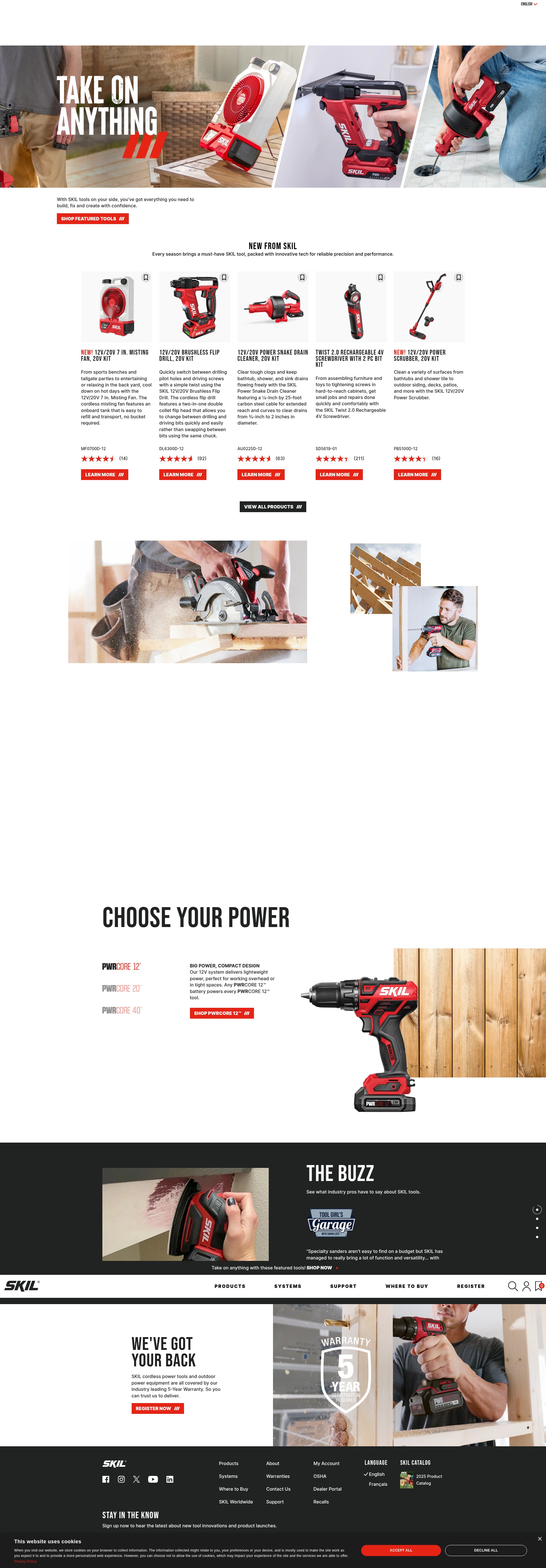 Screenshot of skil.com