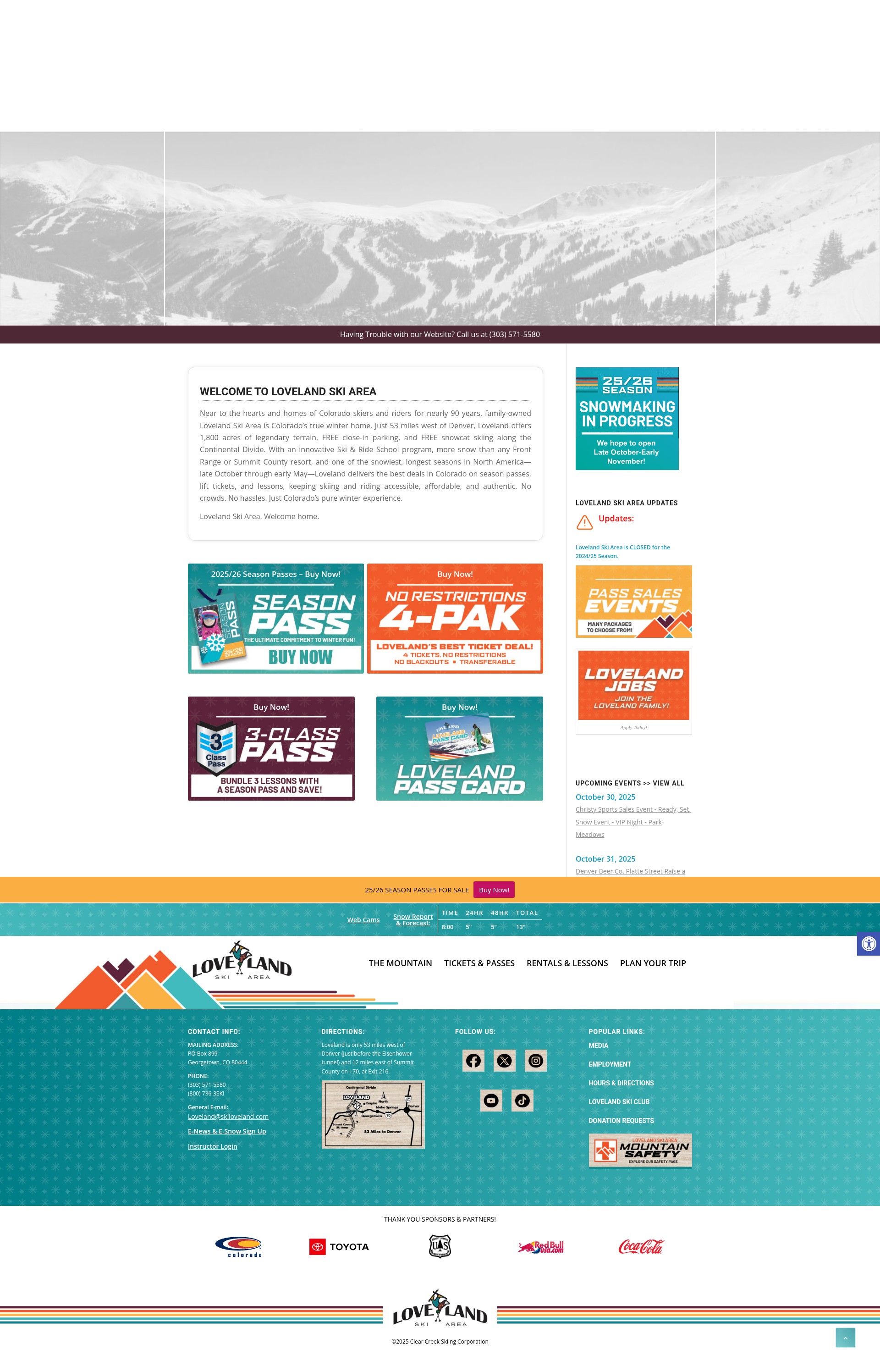 Screenshot of skiloveland.com