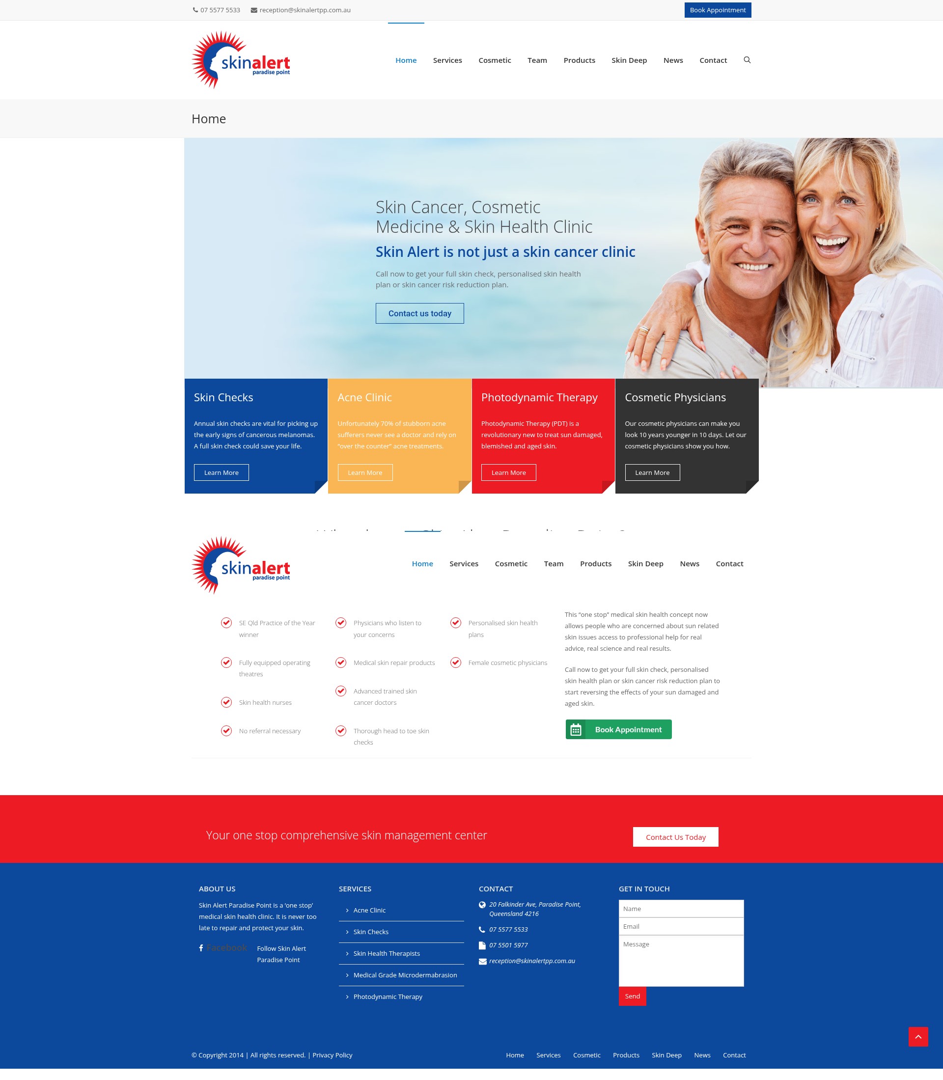 Screenshot of skinalertpp.com.au