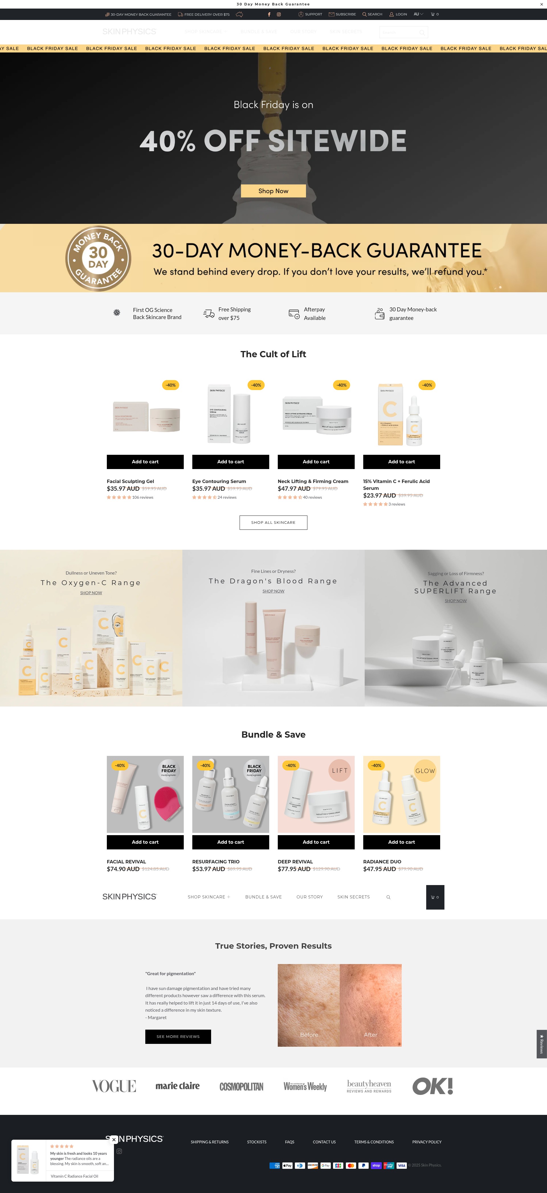 Screenshot of skinphysics.com.au
