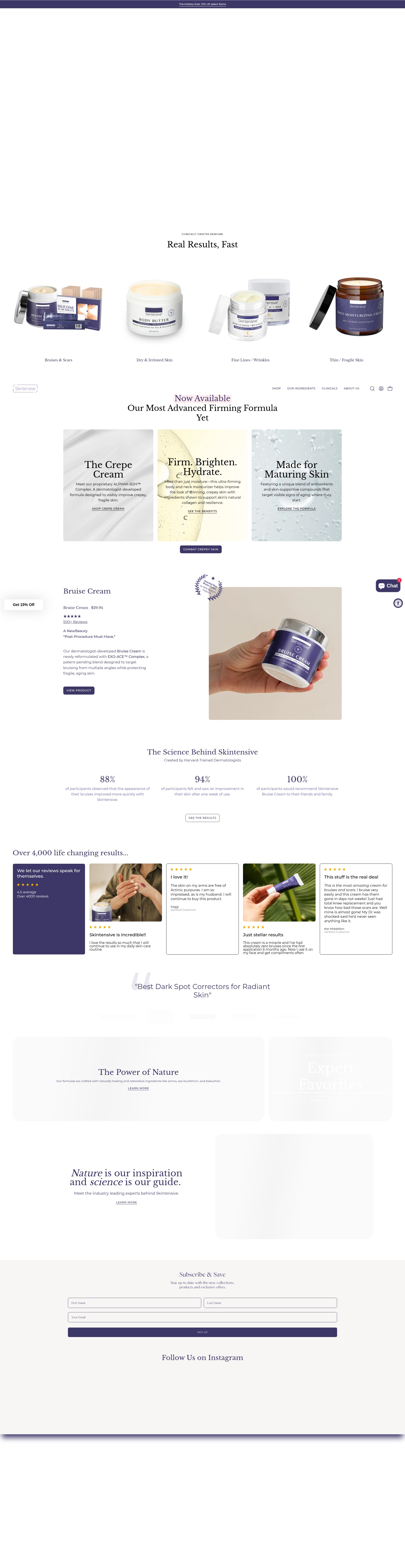 Screenshot of skintensive.com