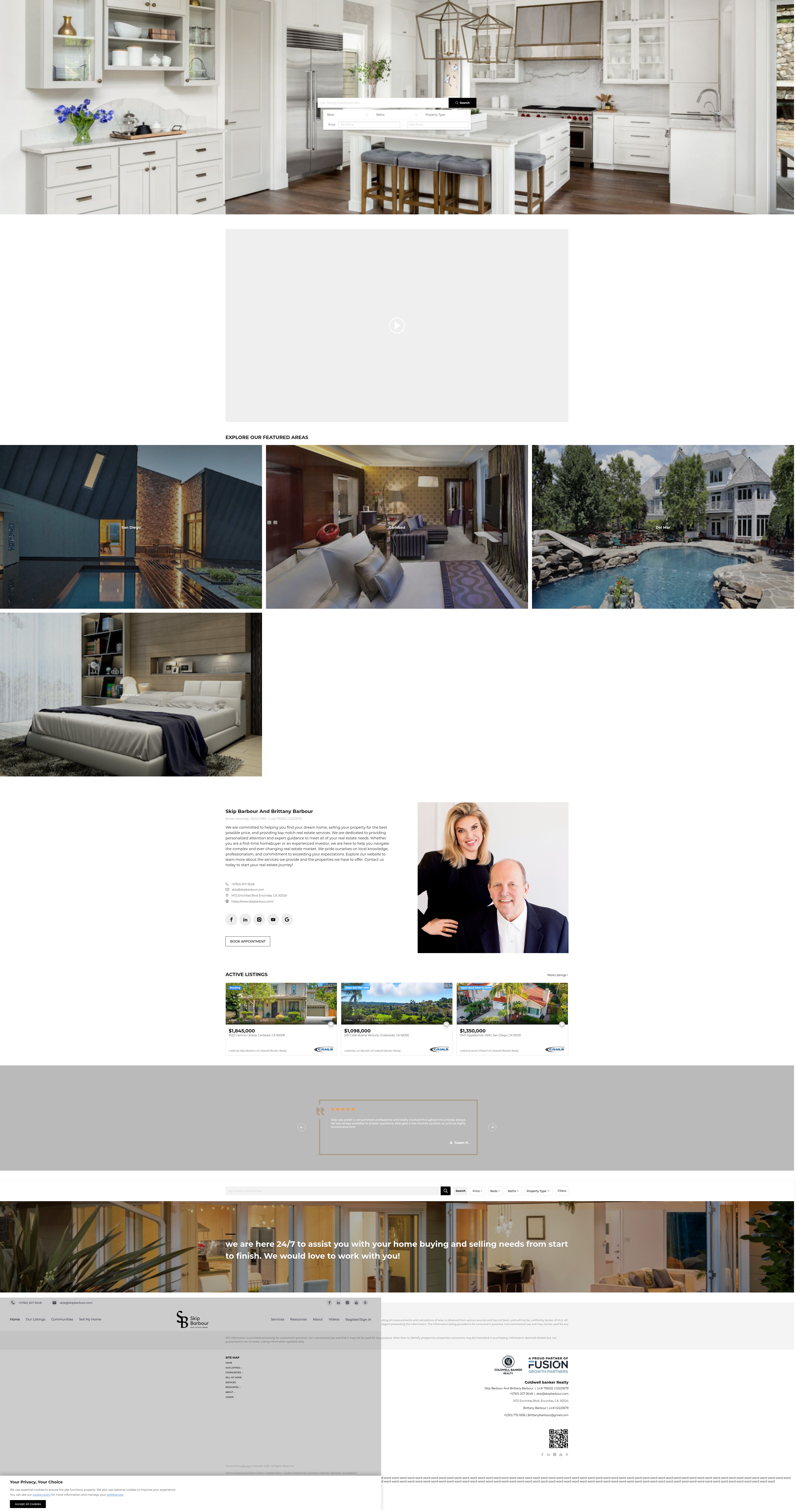 Screenshot of skipbarbour.com