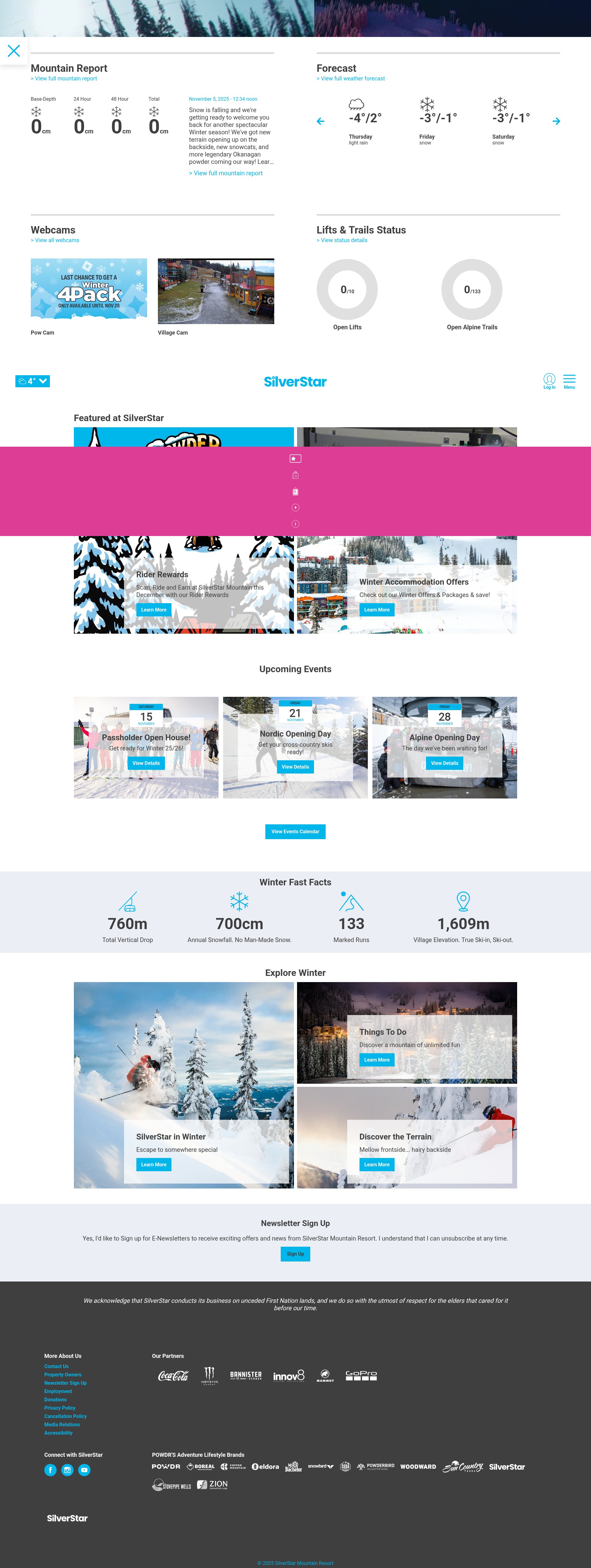 Screenshot of skisilverstar.com