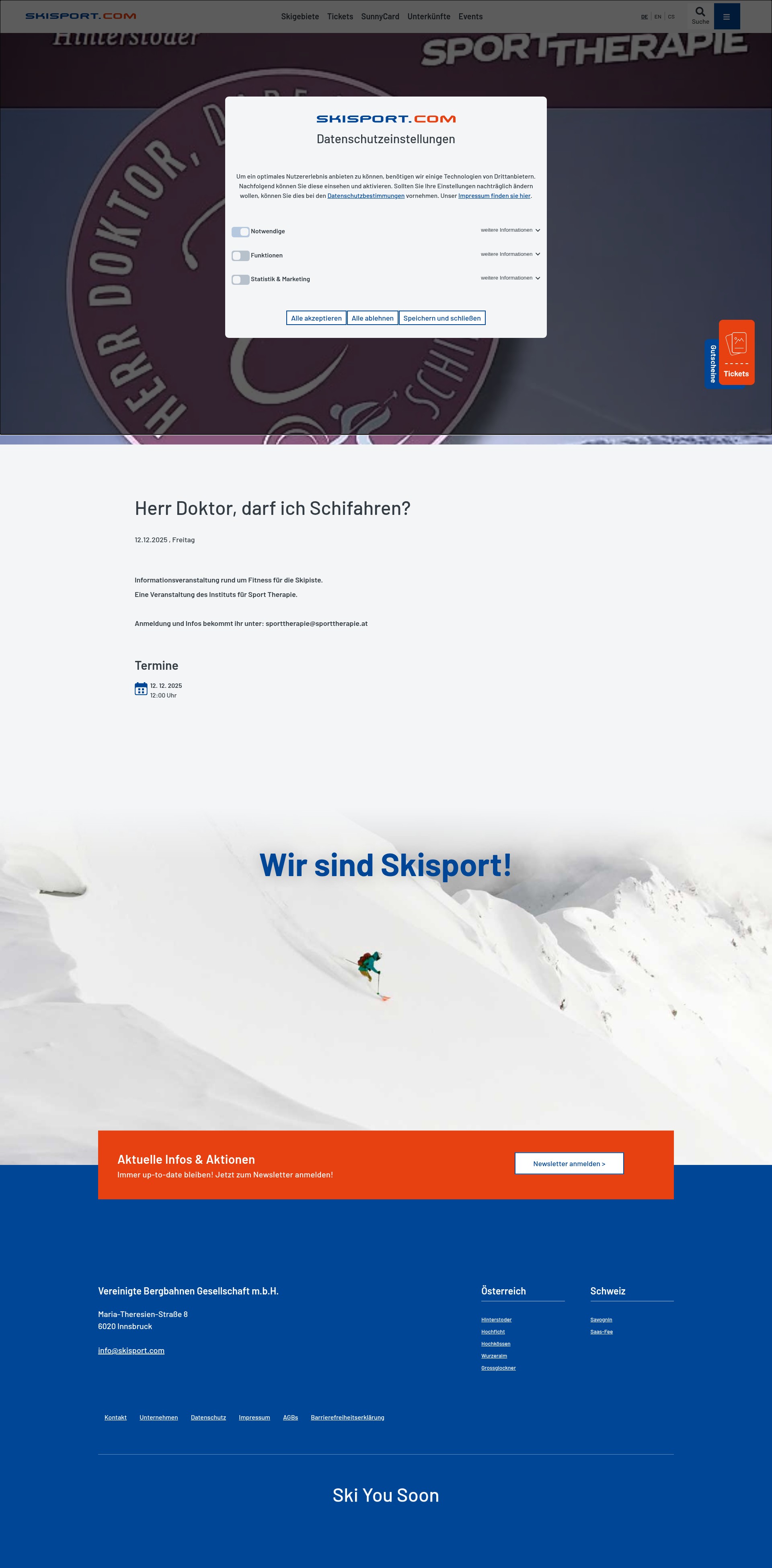 Screenshot of skisport.com