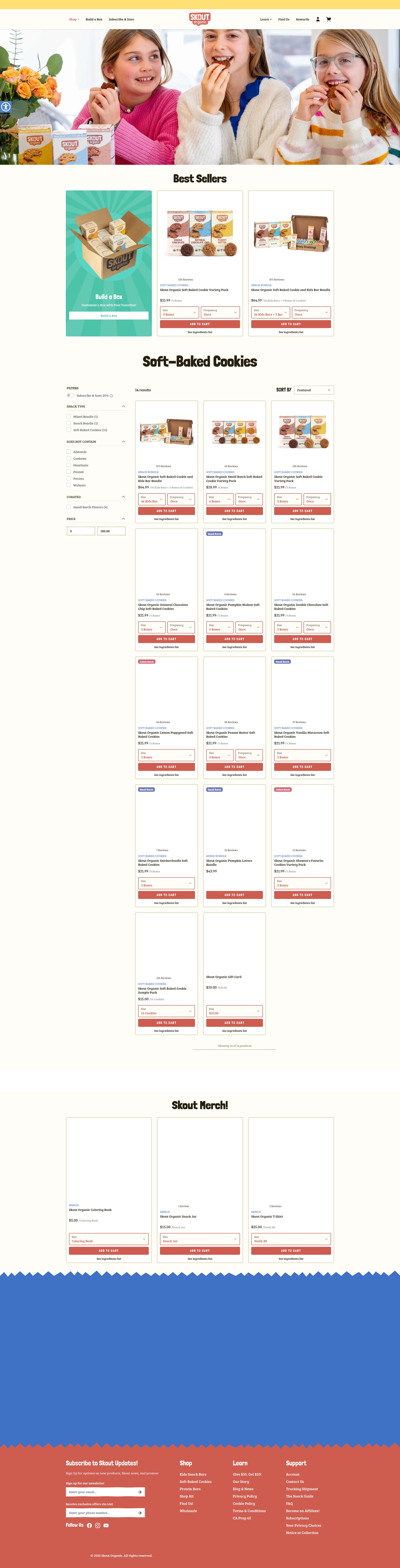 Screenshot of skoutorganic.com