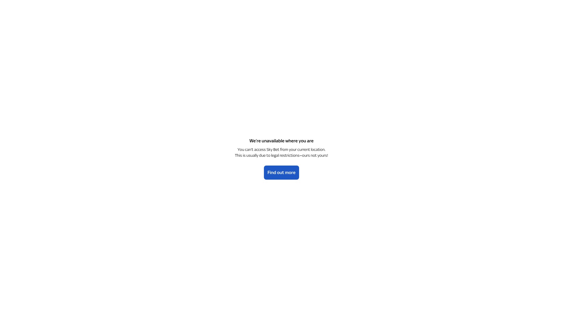 Screenshot of skybet.com