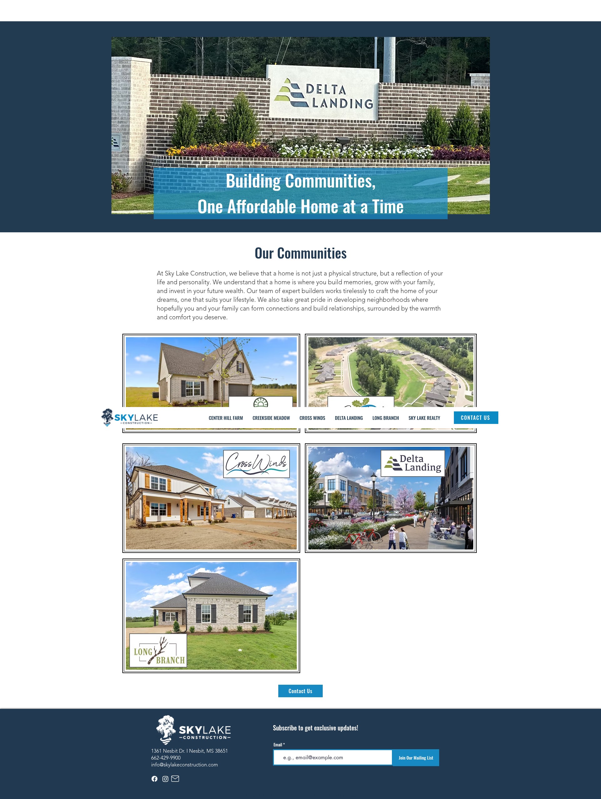 Screenshot of skylakeconstruction.com