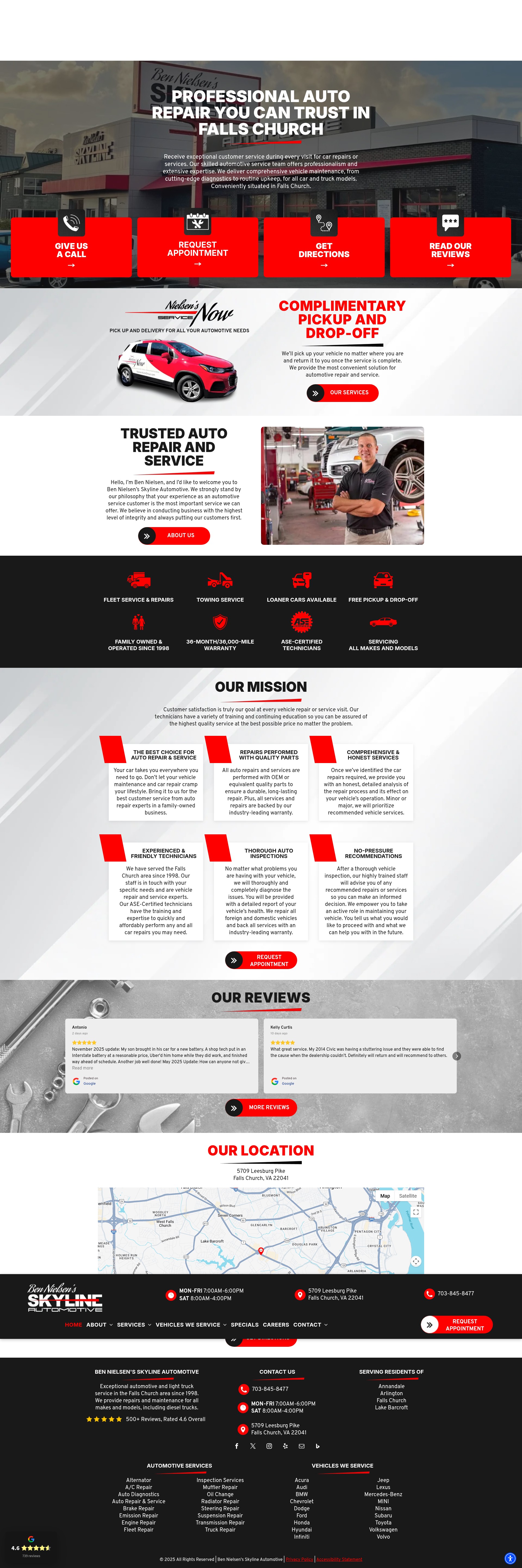 Screenshot of skylineautomotive.net