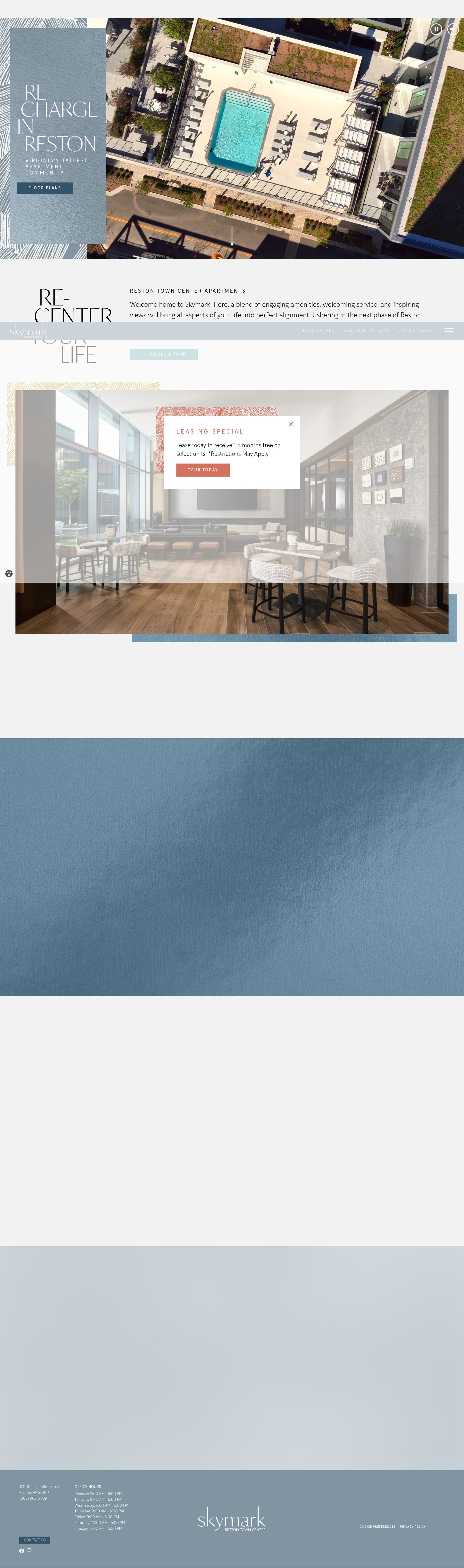 Screenshot of skymarkreston.com