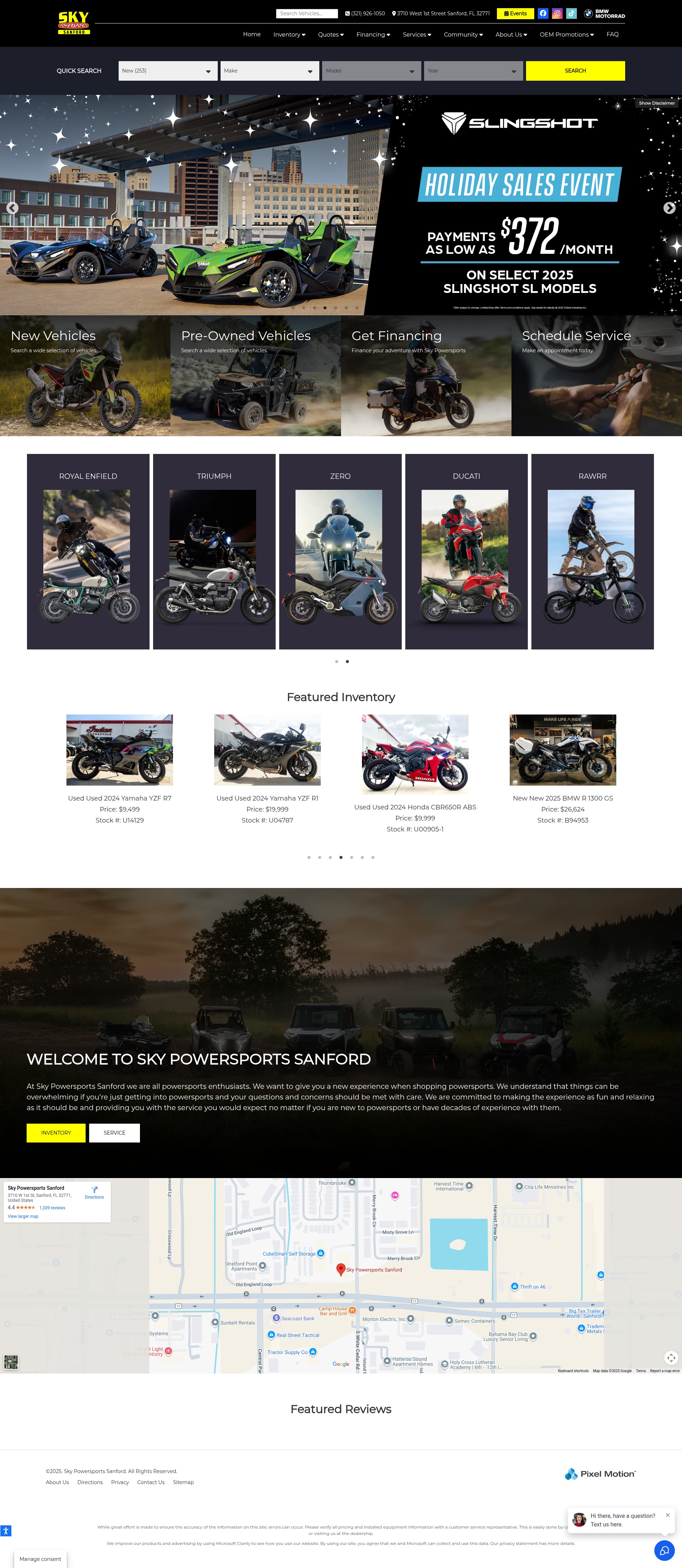 Screenshot of skypowersportssanford.com