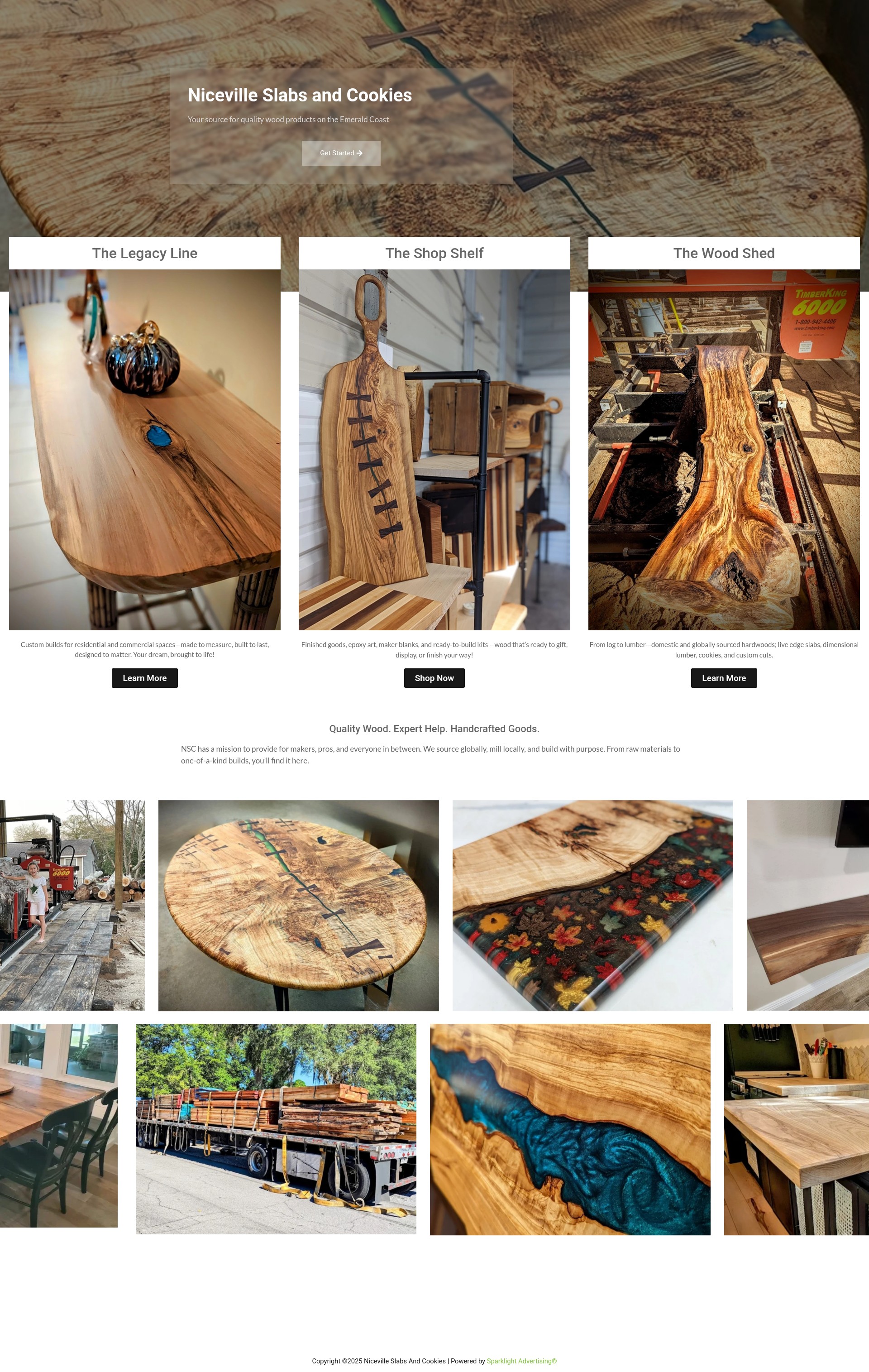 Screenshot of slabsandcookiesniceville.com