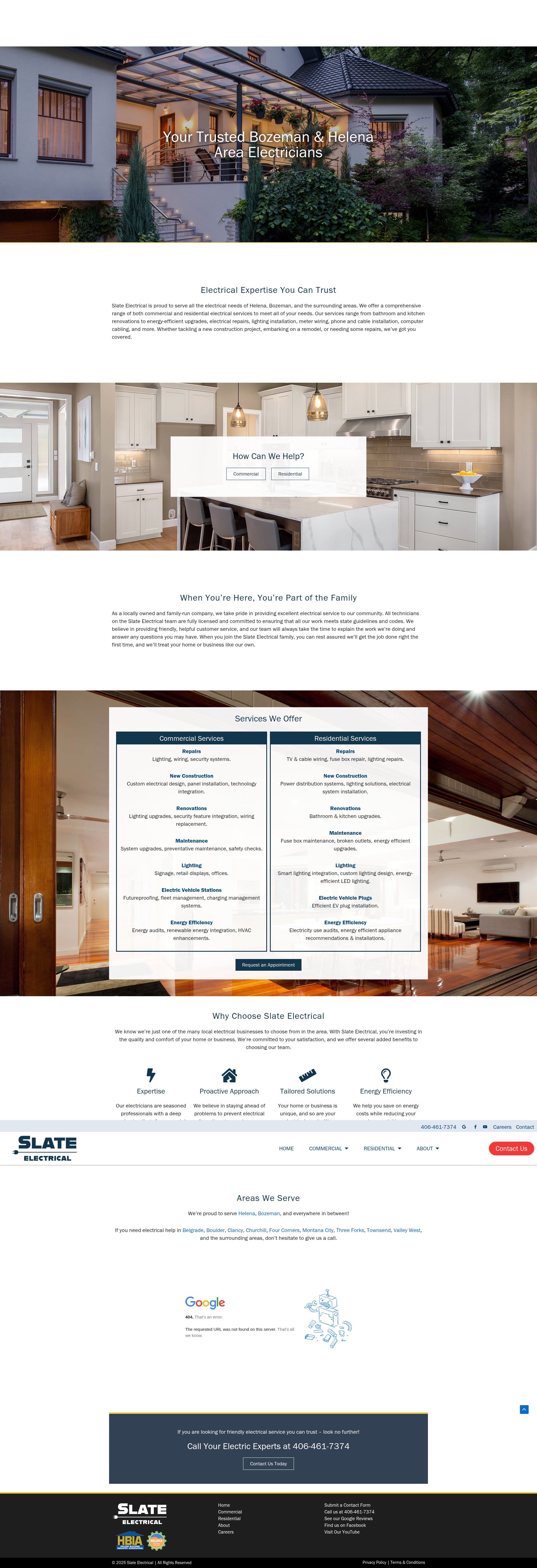 Screenshot of slateelectrical.com