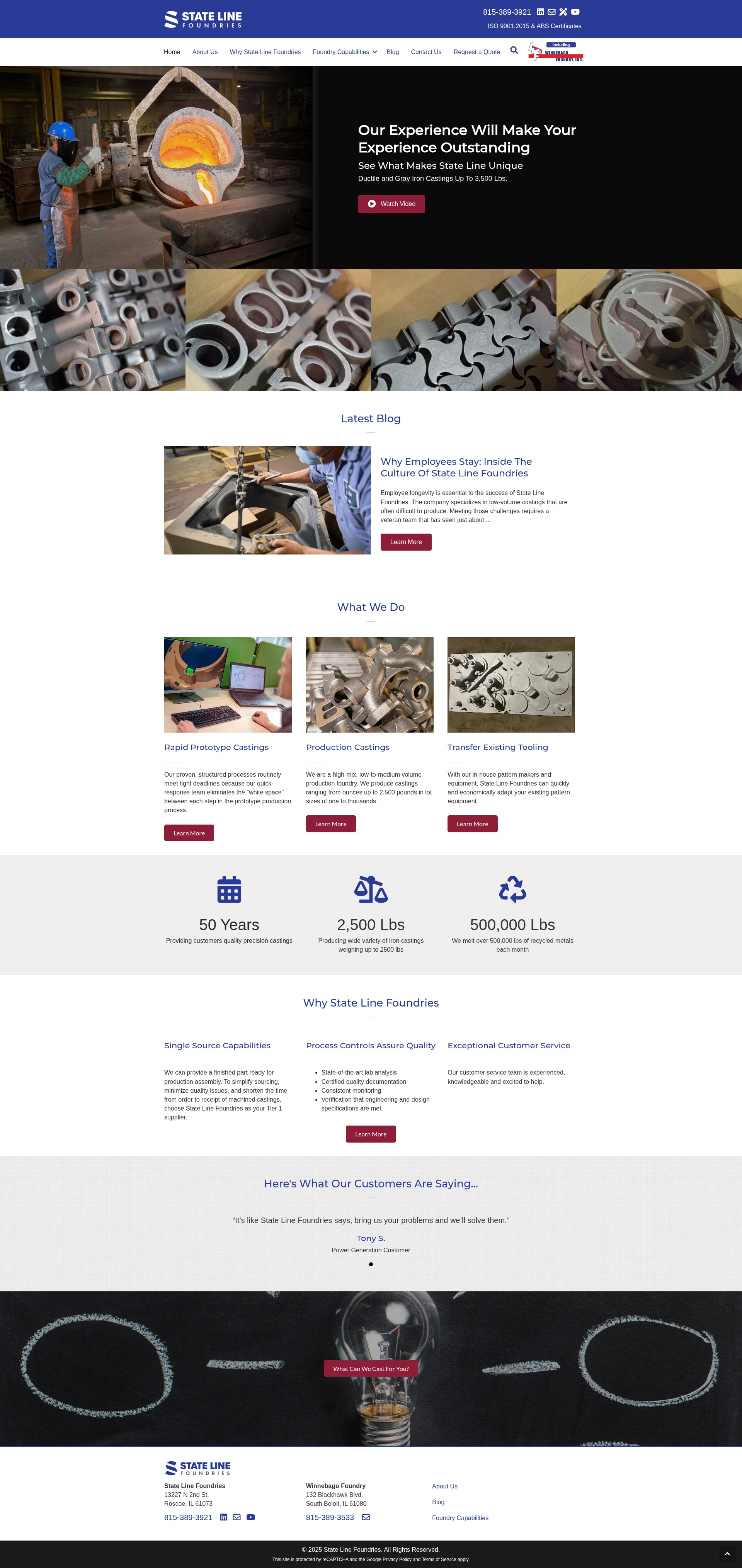 Screenshot of slfcastings.com