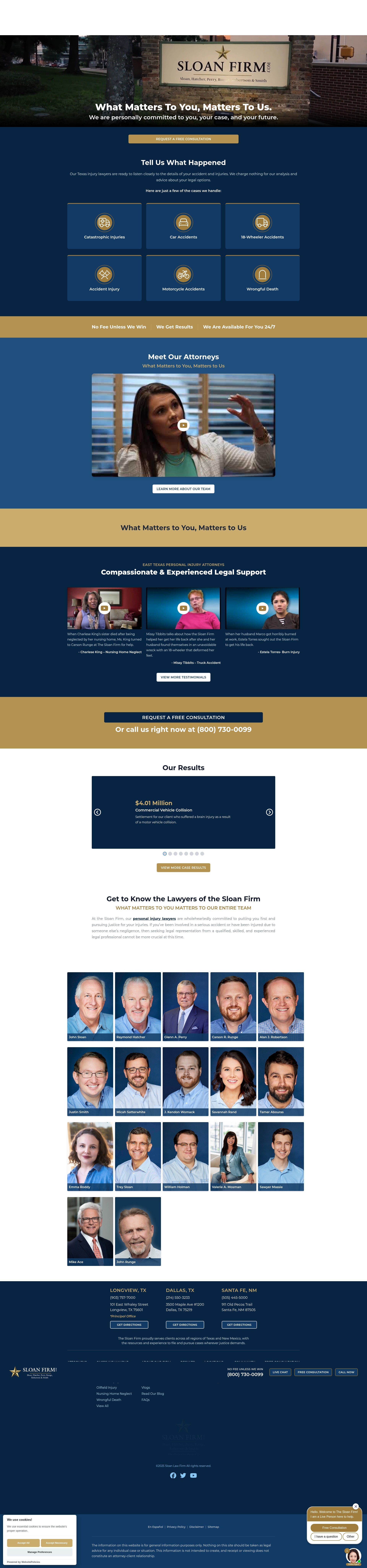 Screenshot of sloanfirm.com