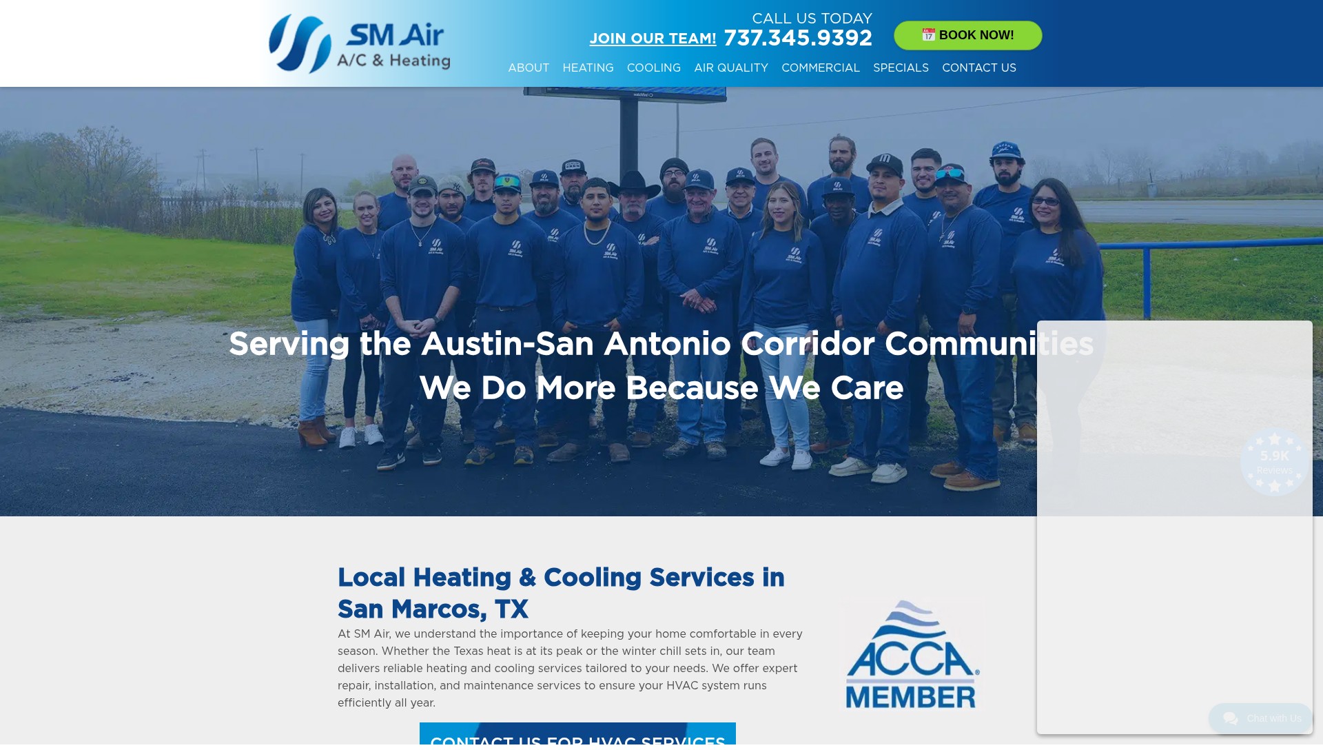 Screenshot of smairtx.com