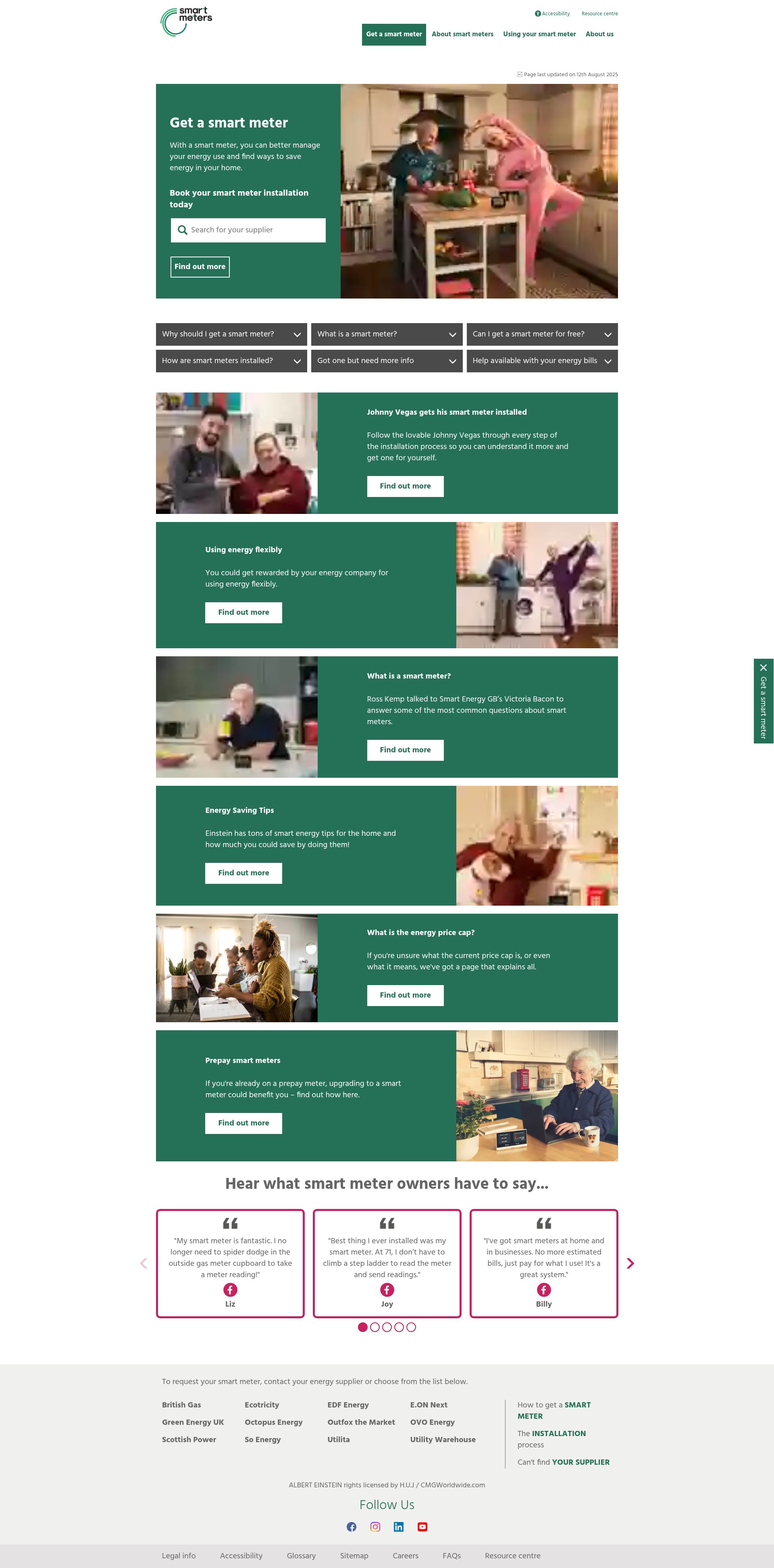 Screenshot of smartenergygb.org