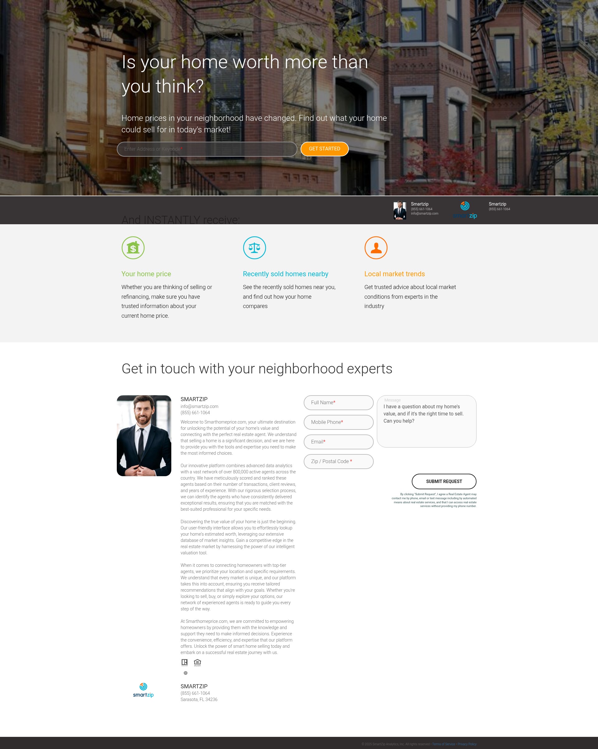 Screenshot of smarthomeprice.com