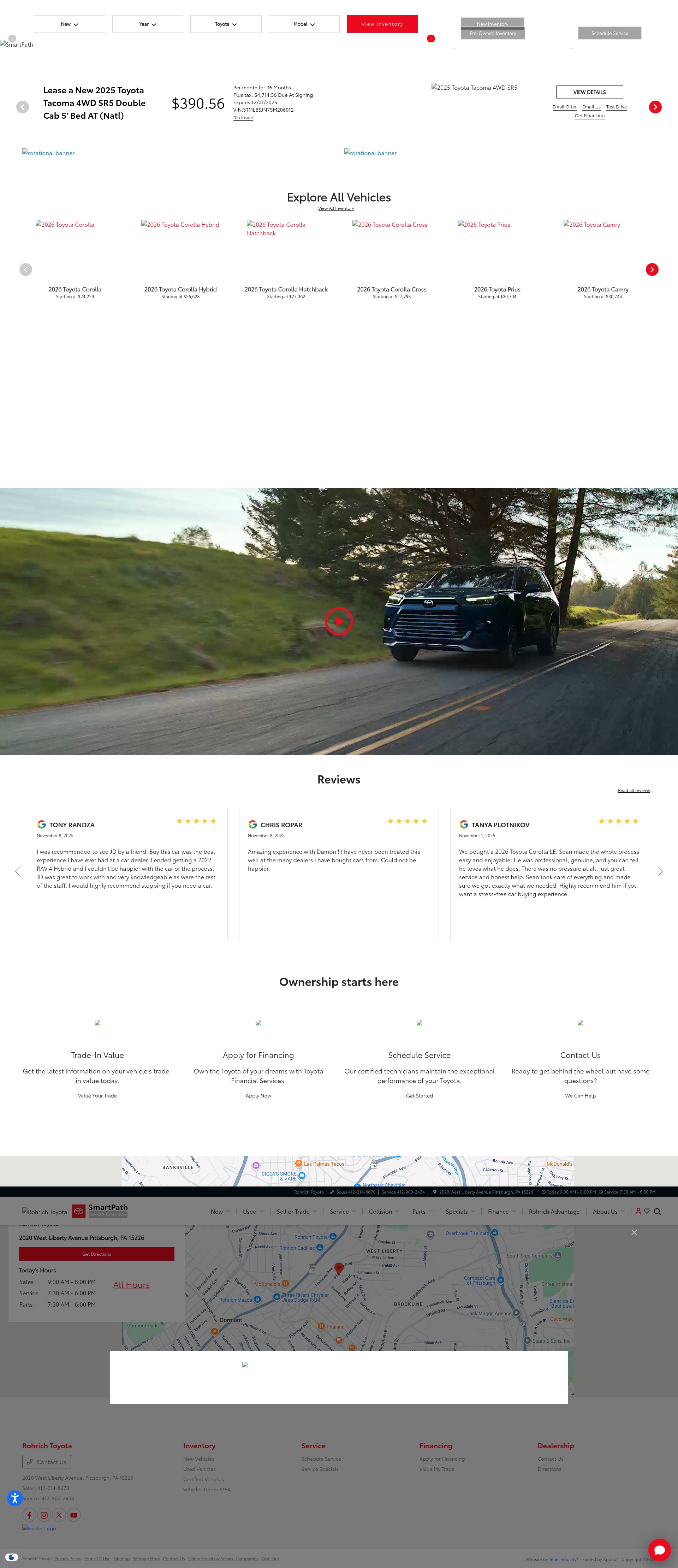 Screenshot of smartpath.rohrichtoyota.com