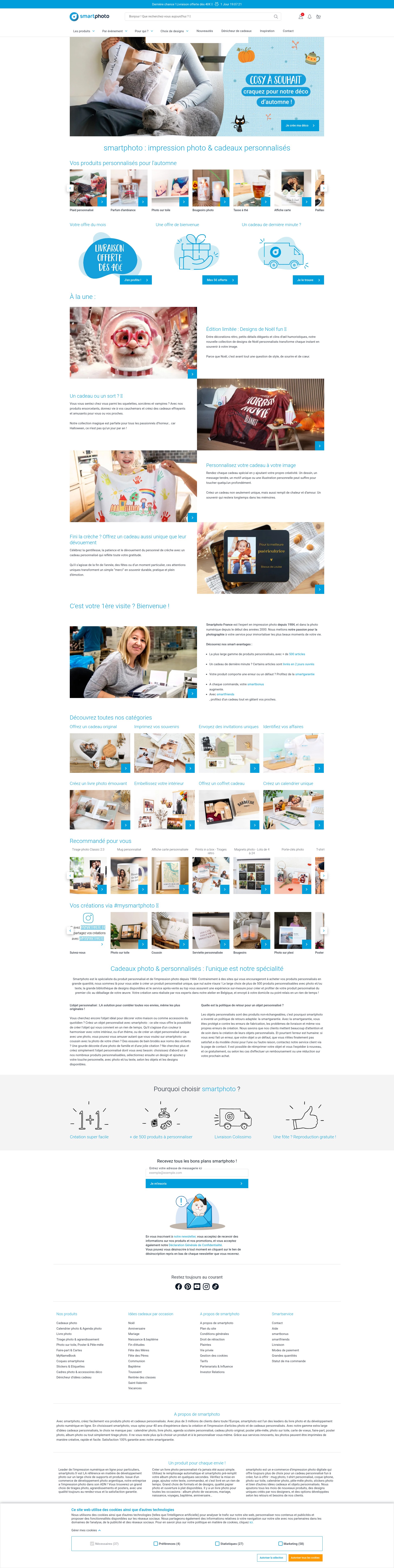 Screenshot of smartphoto.fr