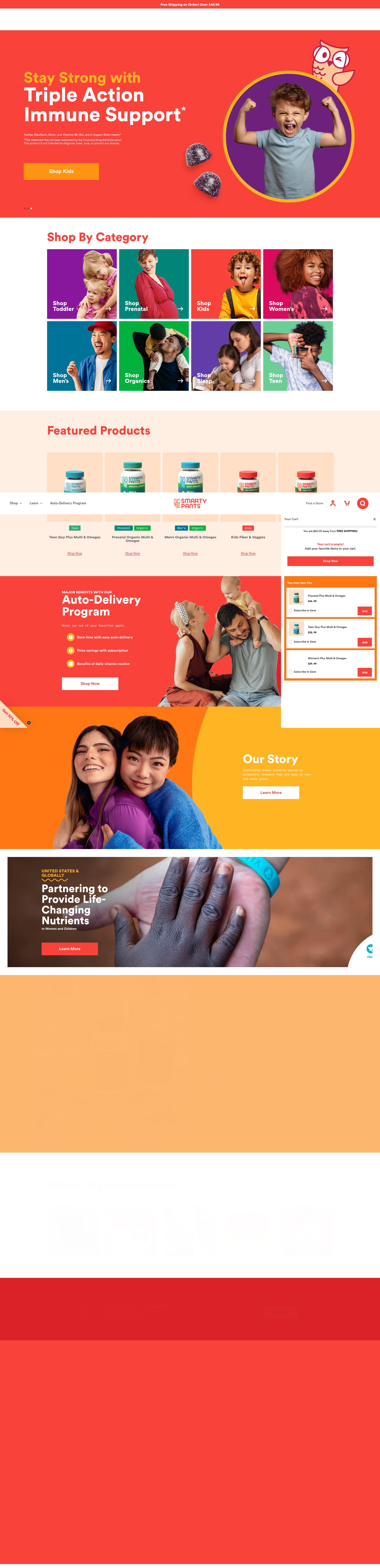 Screenshot of smartypantsvitamins.com