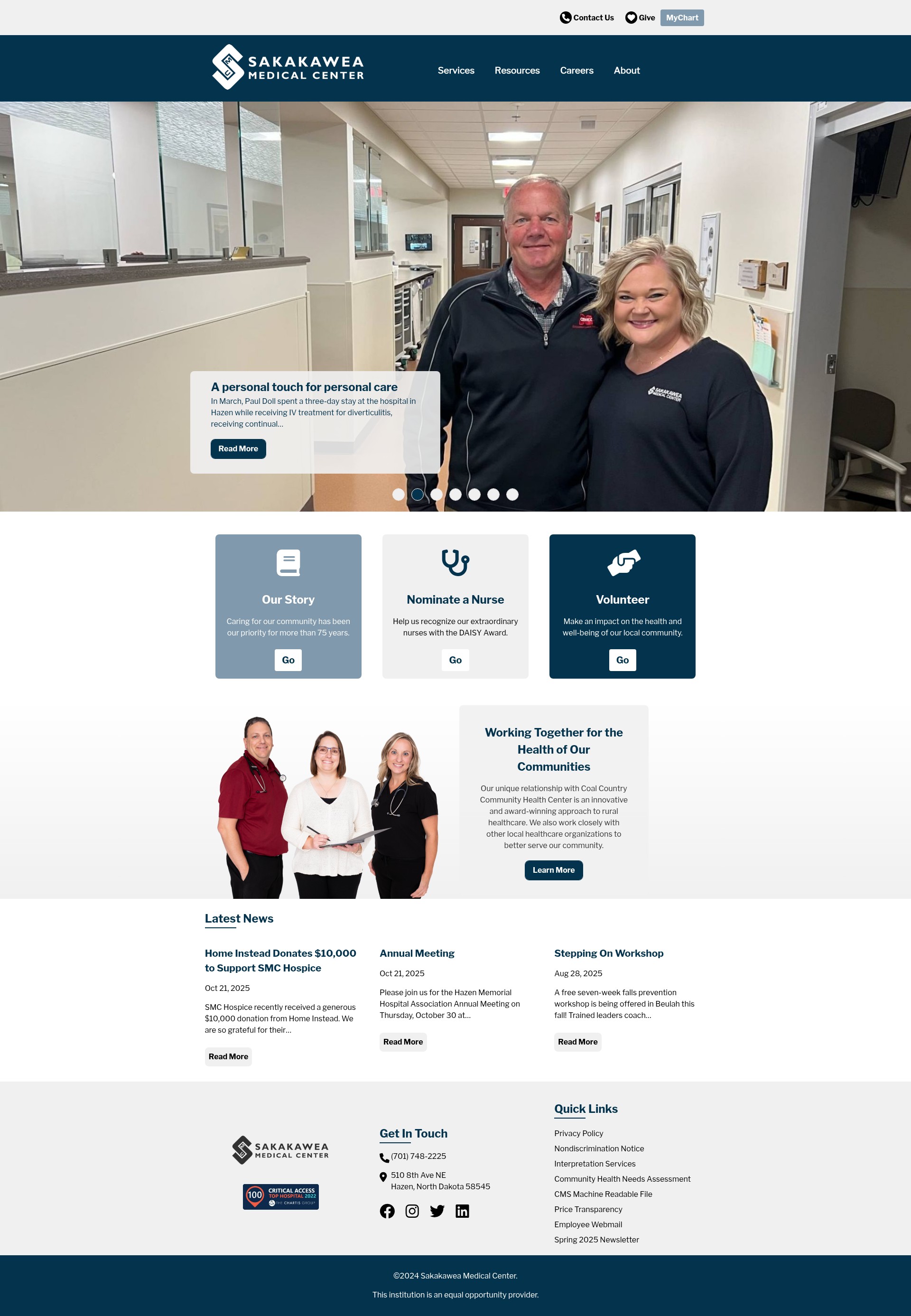 Screenshot of smcnd.org