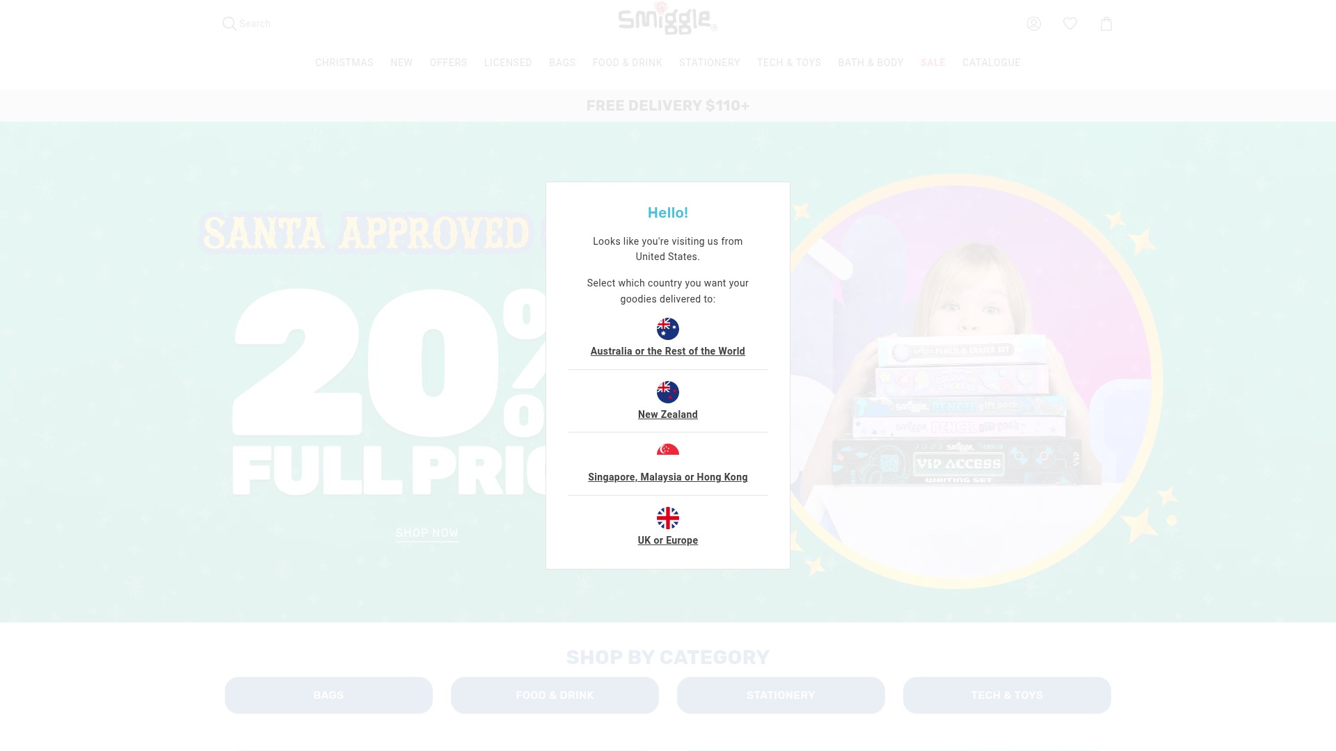 Screenshot of smiggle.com.au