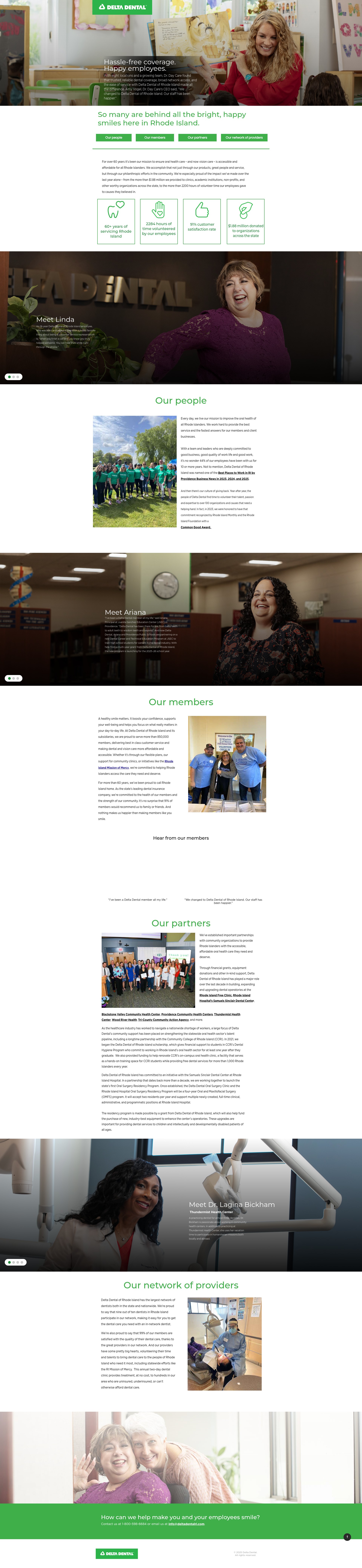 Screenshot of smile.deltadentalri.com