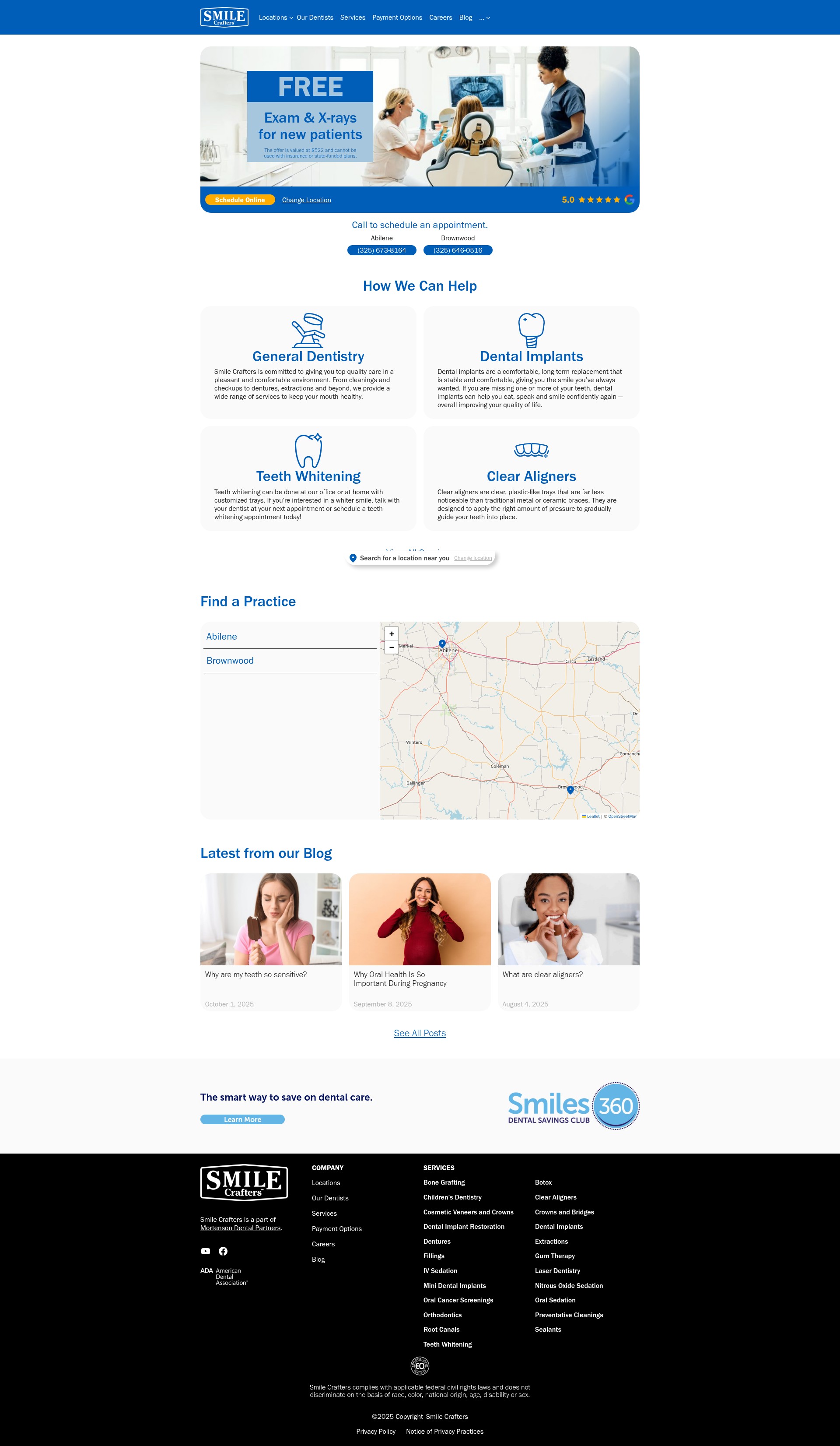 Screenshot of smilecrafterstexas.com