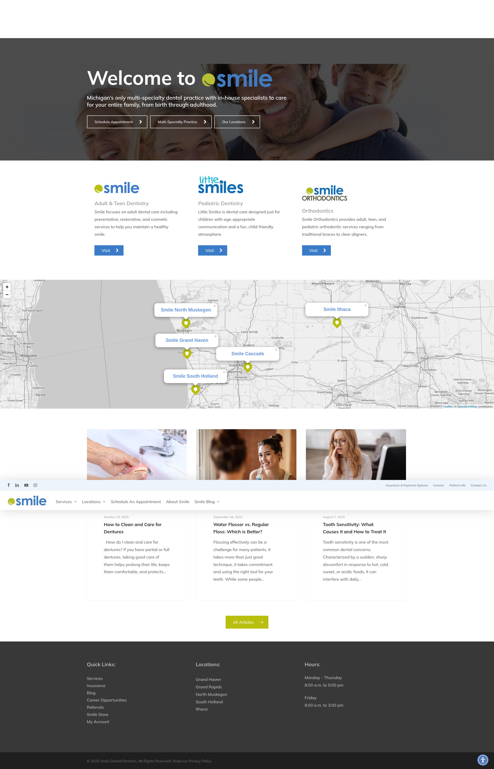 Screenshot of smiledentalpartners.com